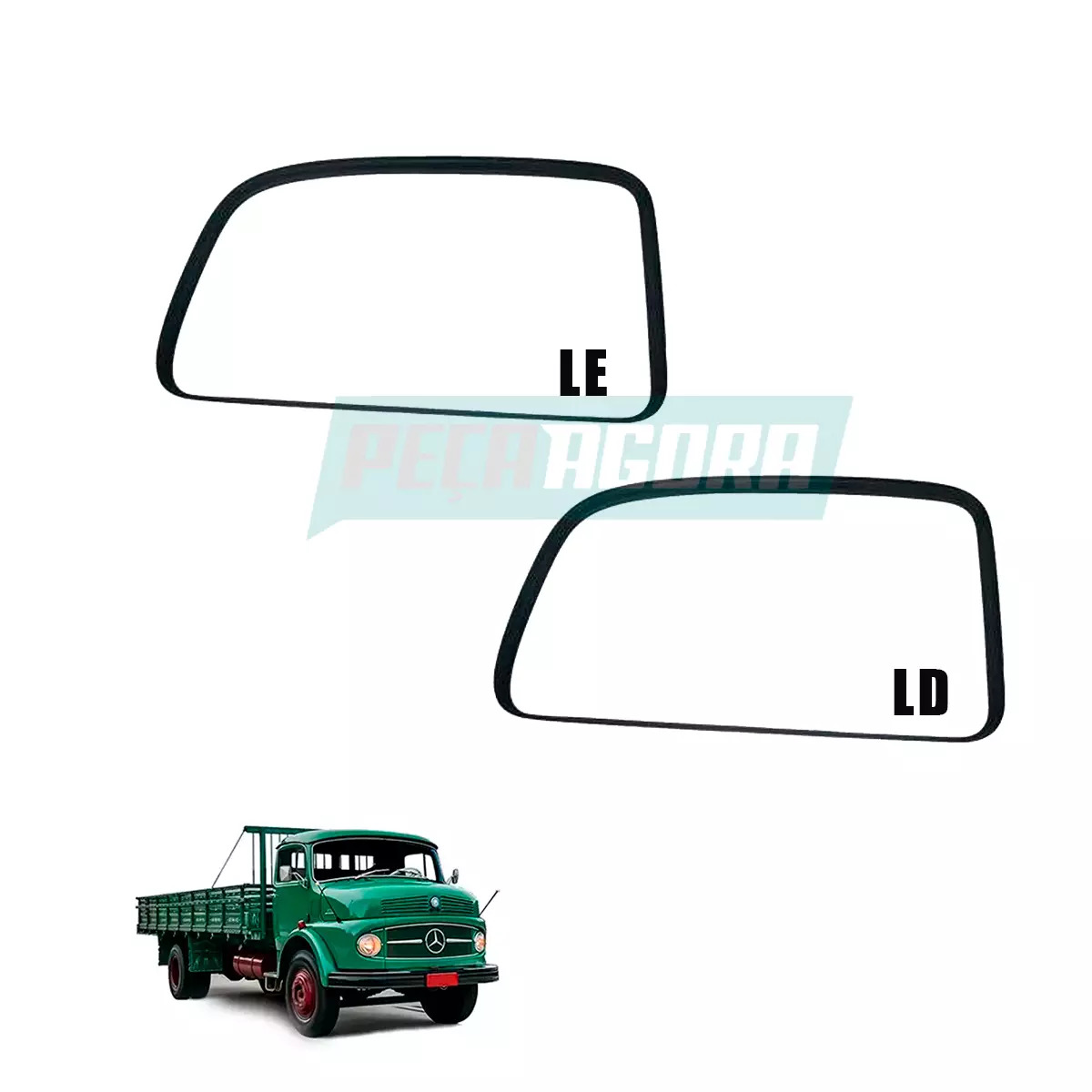 PAR QUADRO ACABAMENTO PORTA MB 1113 2213 LE LD (K.3447277271-96551-96552)