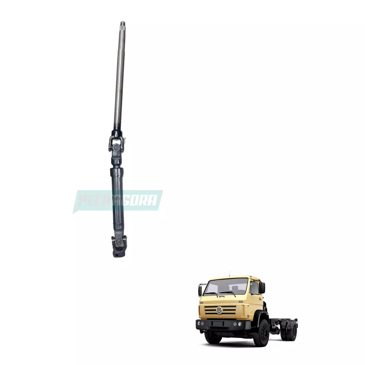 COLUNA DIRECAO COMPLETA 860MM VW WORKER 13170 13180 13190 15170 (2P0422067B,)