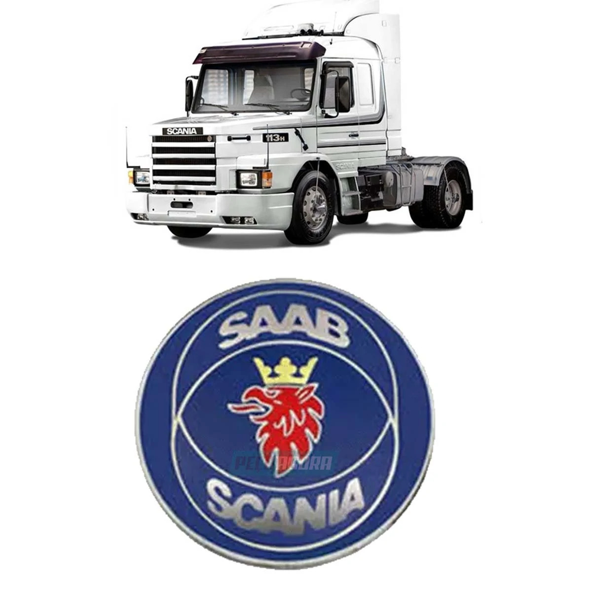 EMBLEMA CAPO COM PARAFUSO PARA SCANIA 112 113 (1382795)