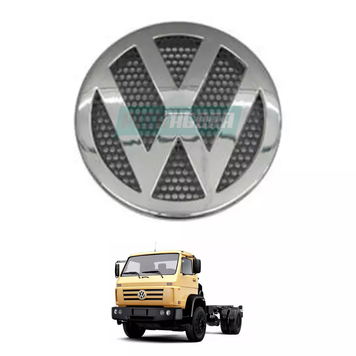 EMBLEMA FRONTAL CAMINHAO VW WORKER 8100 8120 8150 13150 13170 13180 15170 15180 
