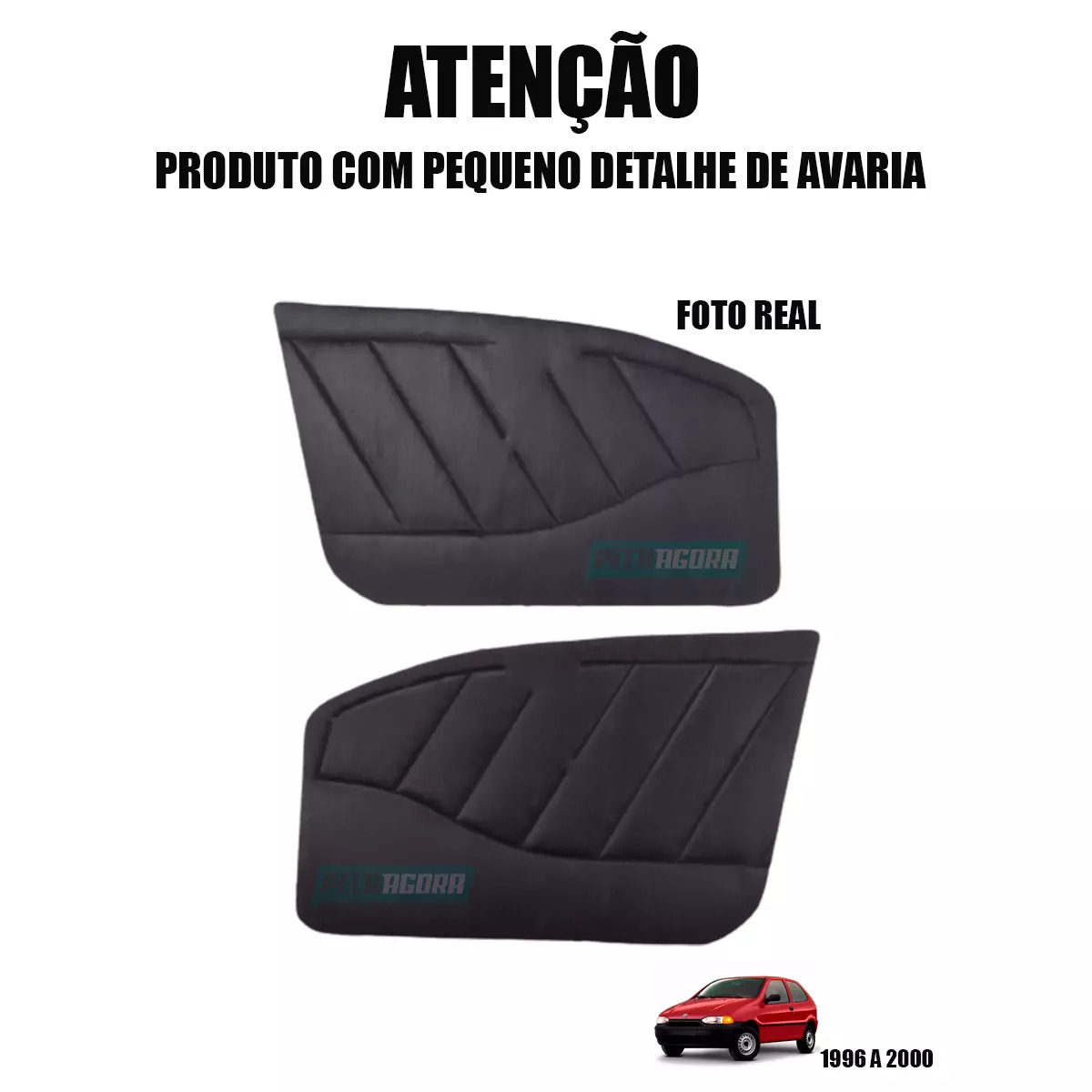 PAR FORRO PORTA DIANTEIRA PALIO 1996 2000 *PRODUTO COM PEQUENO DETALHE DE AVARIA
