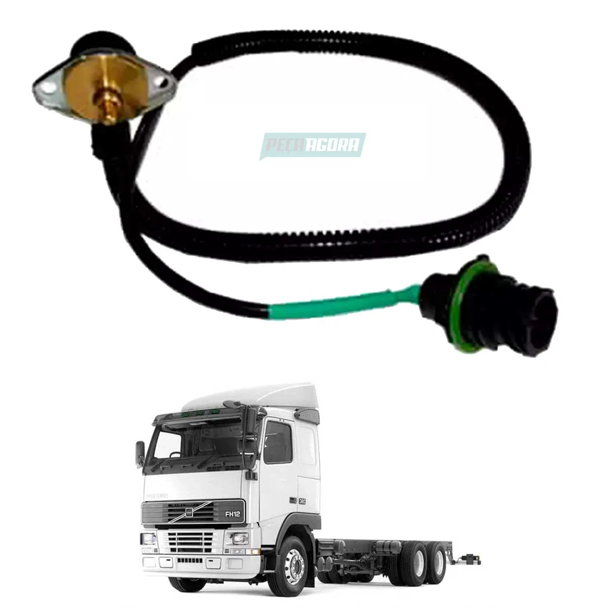 SENSOR PRESSAO TURBO VOLVO FH12 FM12 NH12 MOTORES D12C (3172522.)