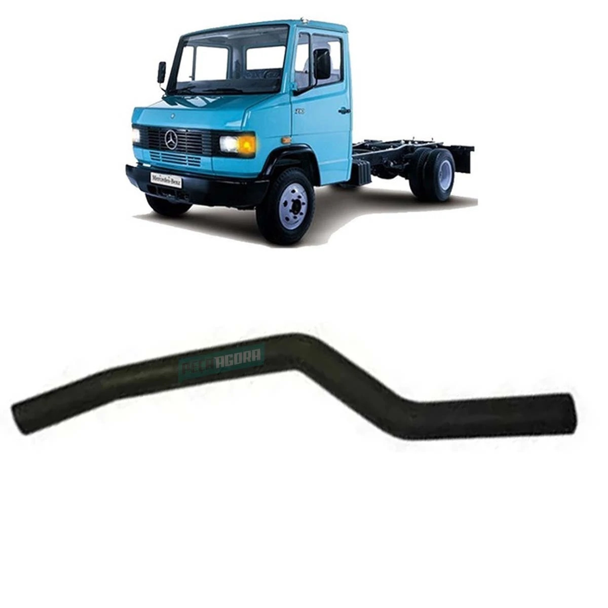 MANGUEIRA RESERVATORIO RADIADOR MB CAMINHOES 709 712 LO912 809 812 (6885017982.)