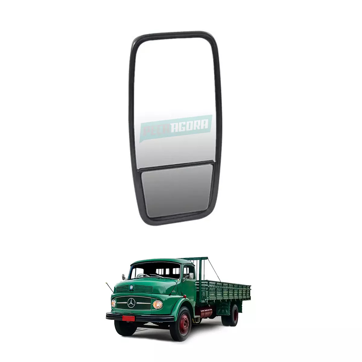 RETROVISOR EXTERNO BI PARTIDO DIREITO MB FORD GM ONIBUS O371 O362 CAMINHAO 1111