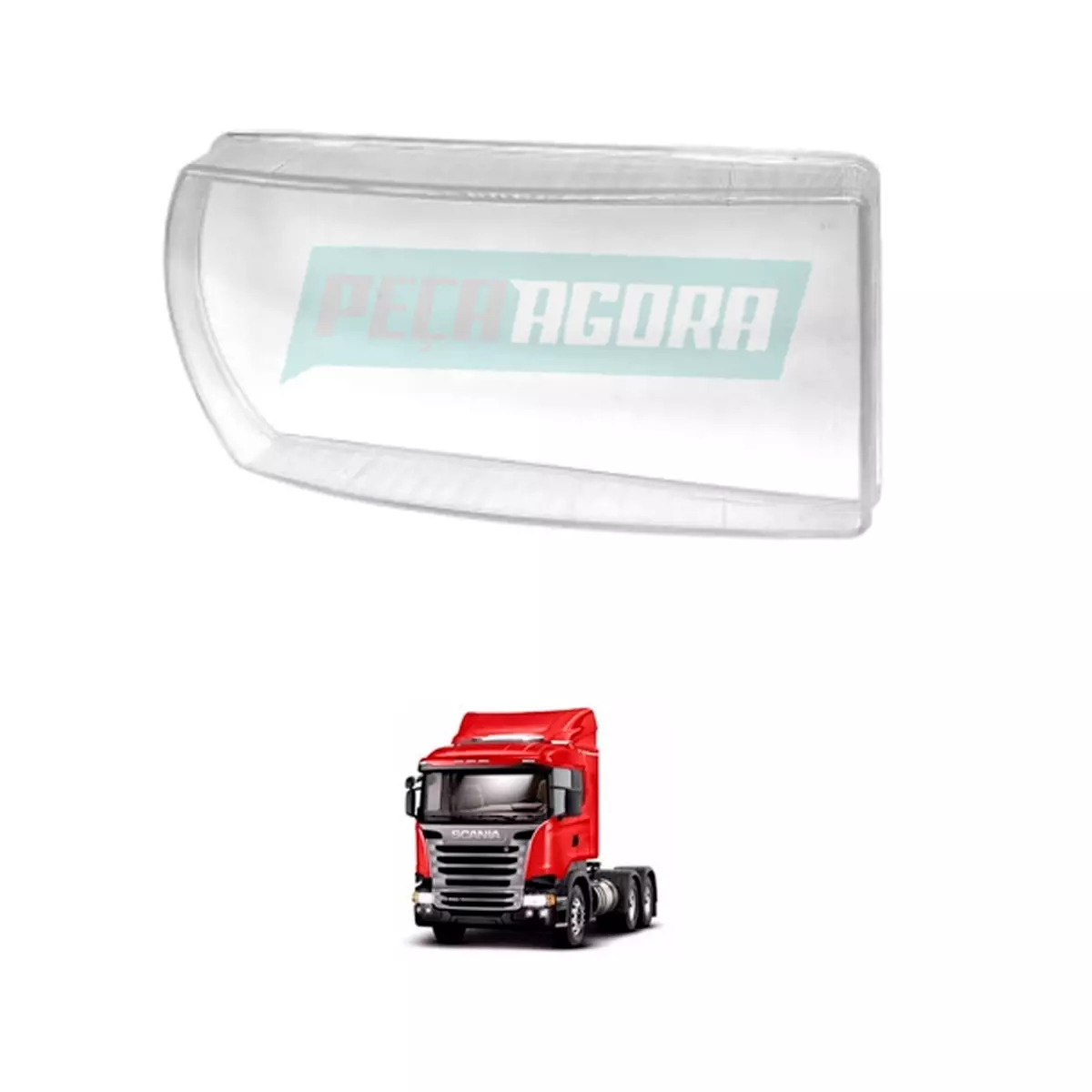LENTE FAROL PARA SCANIA SERIE S 2019...DIREITO POLICARBONATO (2379893-2655841-L0