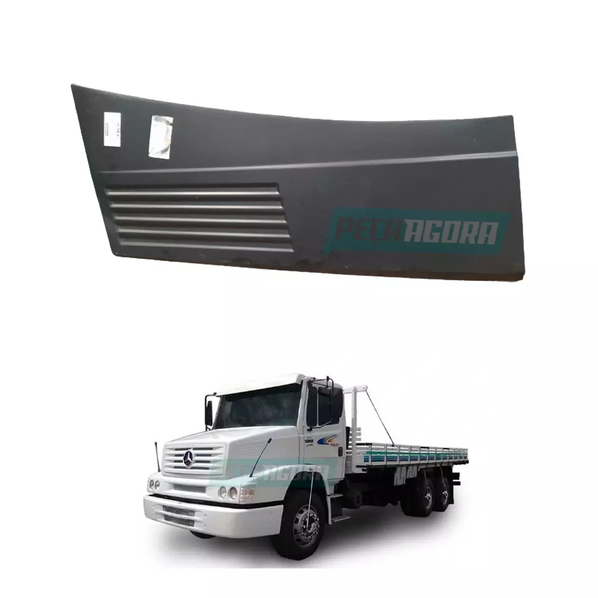 CHAPA LATERAL CAPO MERCEDES BENZ 1618 1620 BICUDO DIREITO CENTAURO (3848807456,-