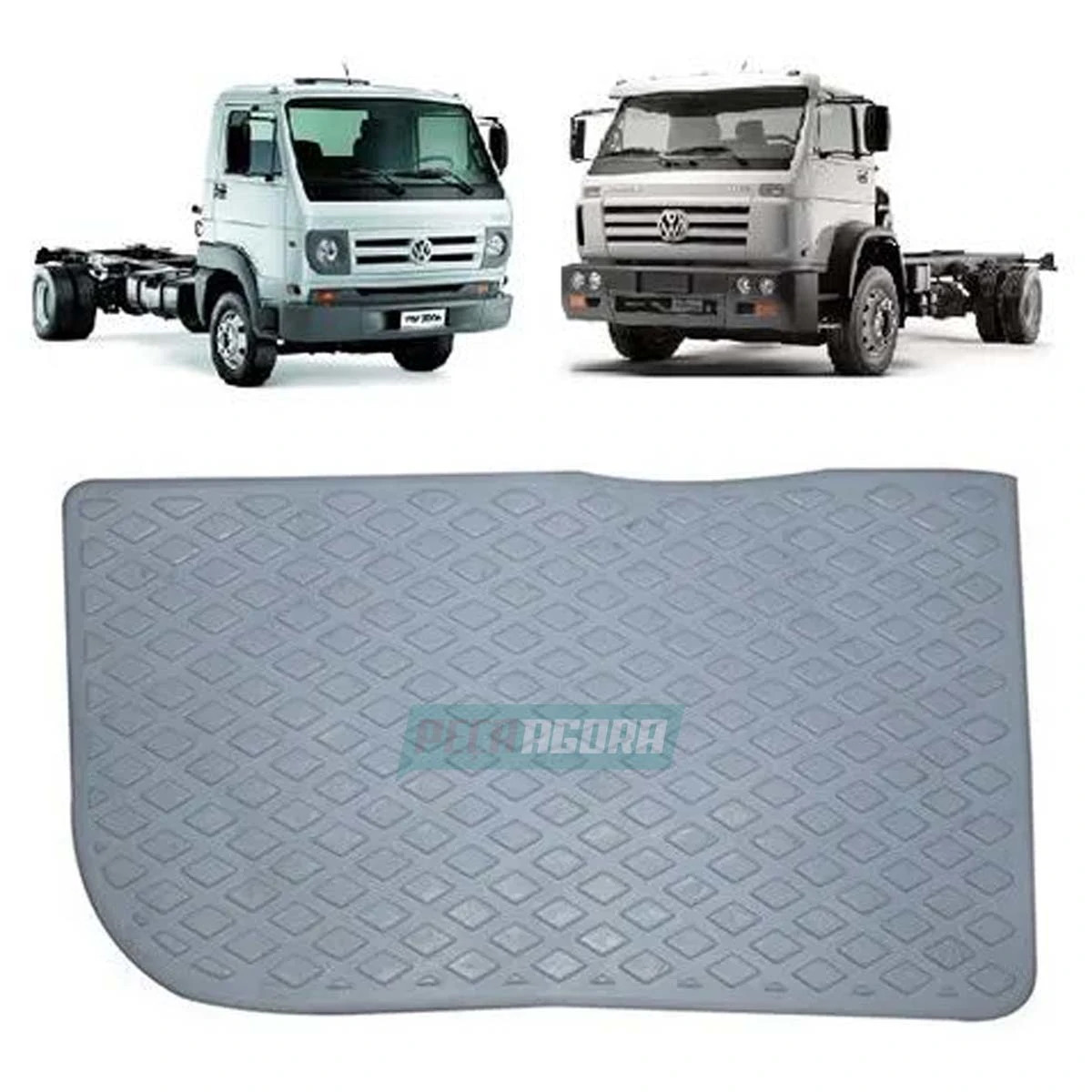 PISANTE TAPETE PVC ESTRIBO INTERNO DIR CINZA CLARO VW WORKER TITAN DELIVERY (T00