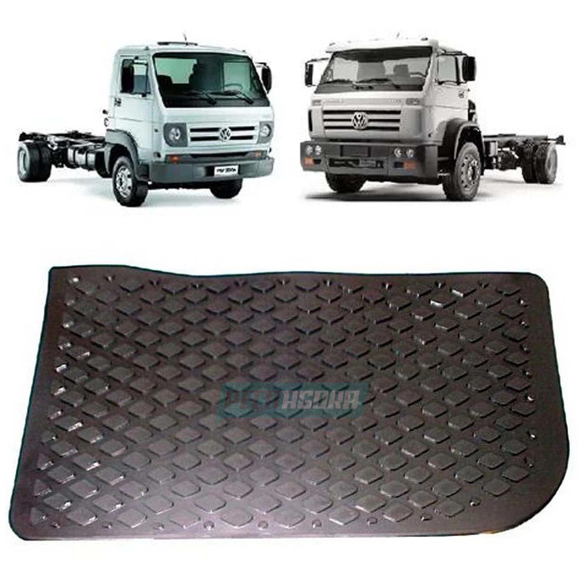 PISANTE TAPETE PVC ESTRIBO INTERNO ESQ PRETO VW WORKER TITAN DELIVERY (T00863735