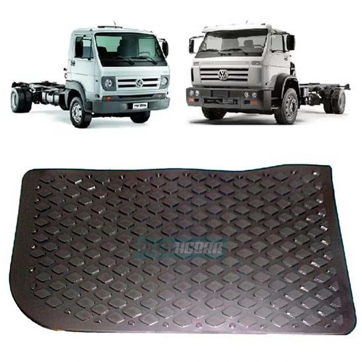 PISANTE TAPETE PVC ESTRIBO INTERNO DIR PRETO VW WORKER TITAN DELIVERY (T00863736