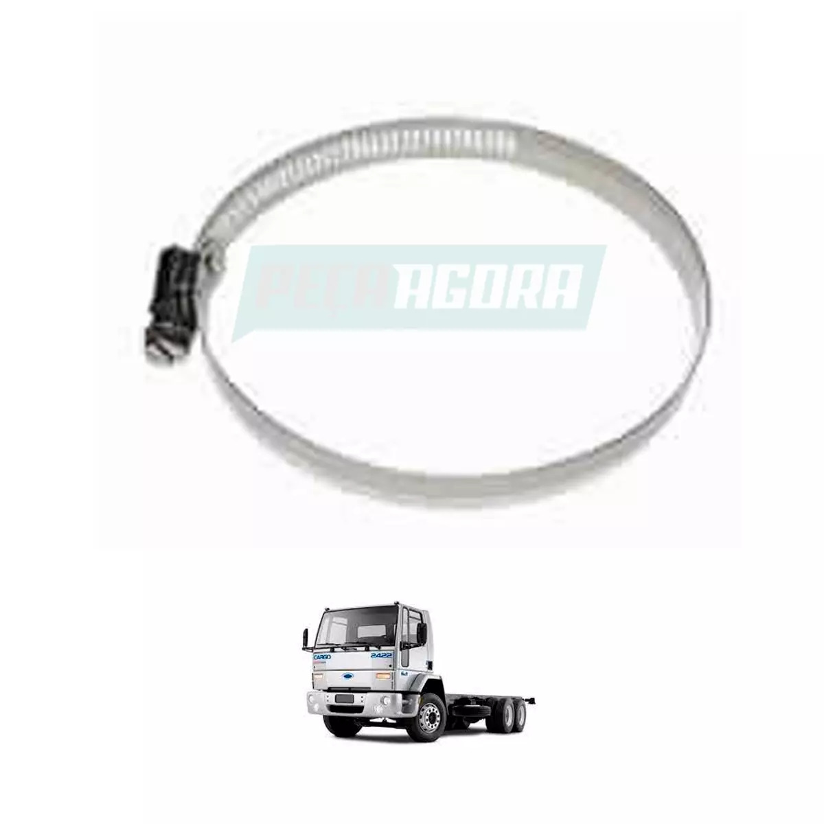 ABRACADEIRA INTERCOOLER 92 MM FORD CARGO 3530 1722 3224 (NFU801221KA)