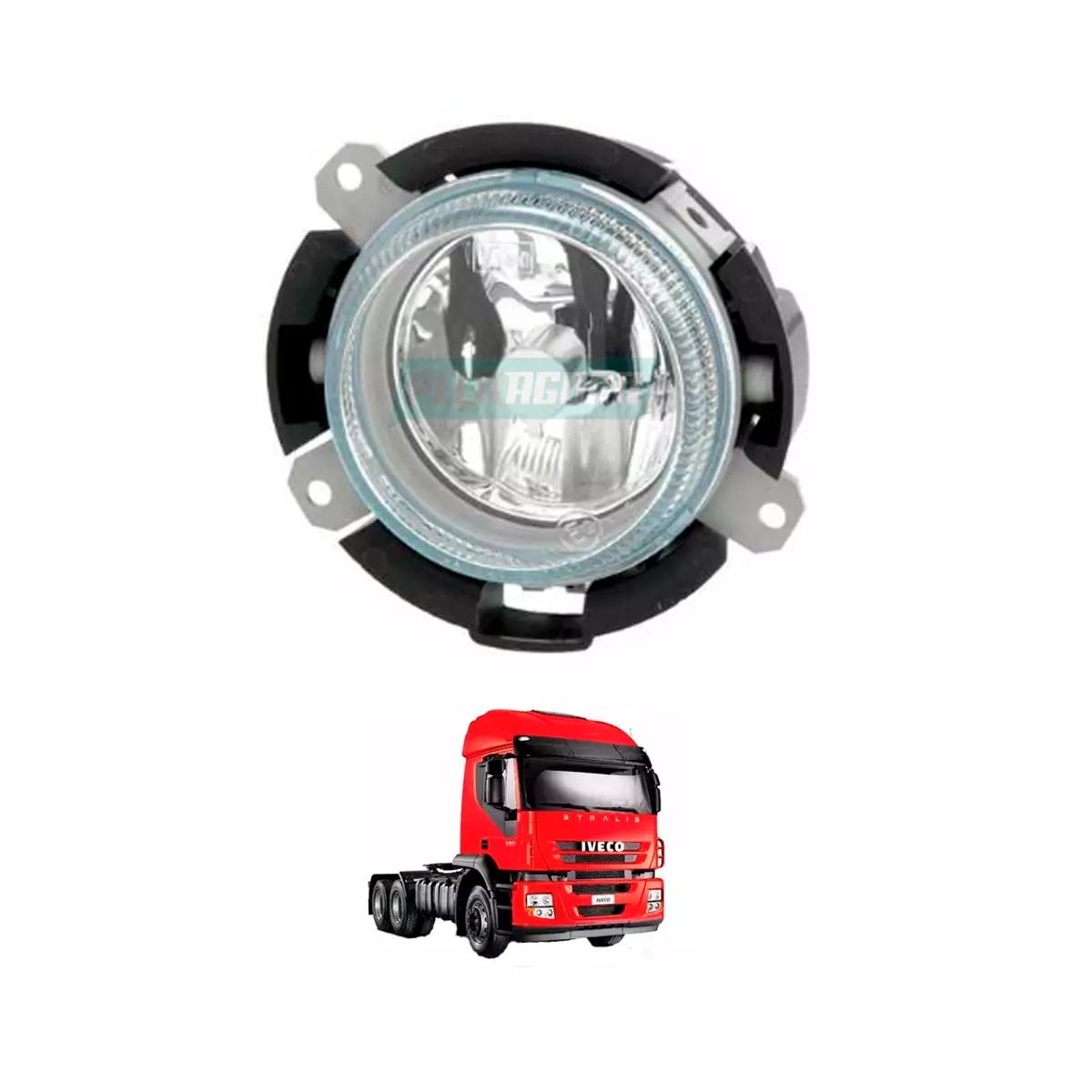 FAROL PARA IVECO STRALIS AUXILIAR EXTERNO DIREITO/ESQUERDO IMPORTADO (433296)