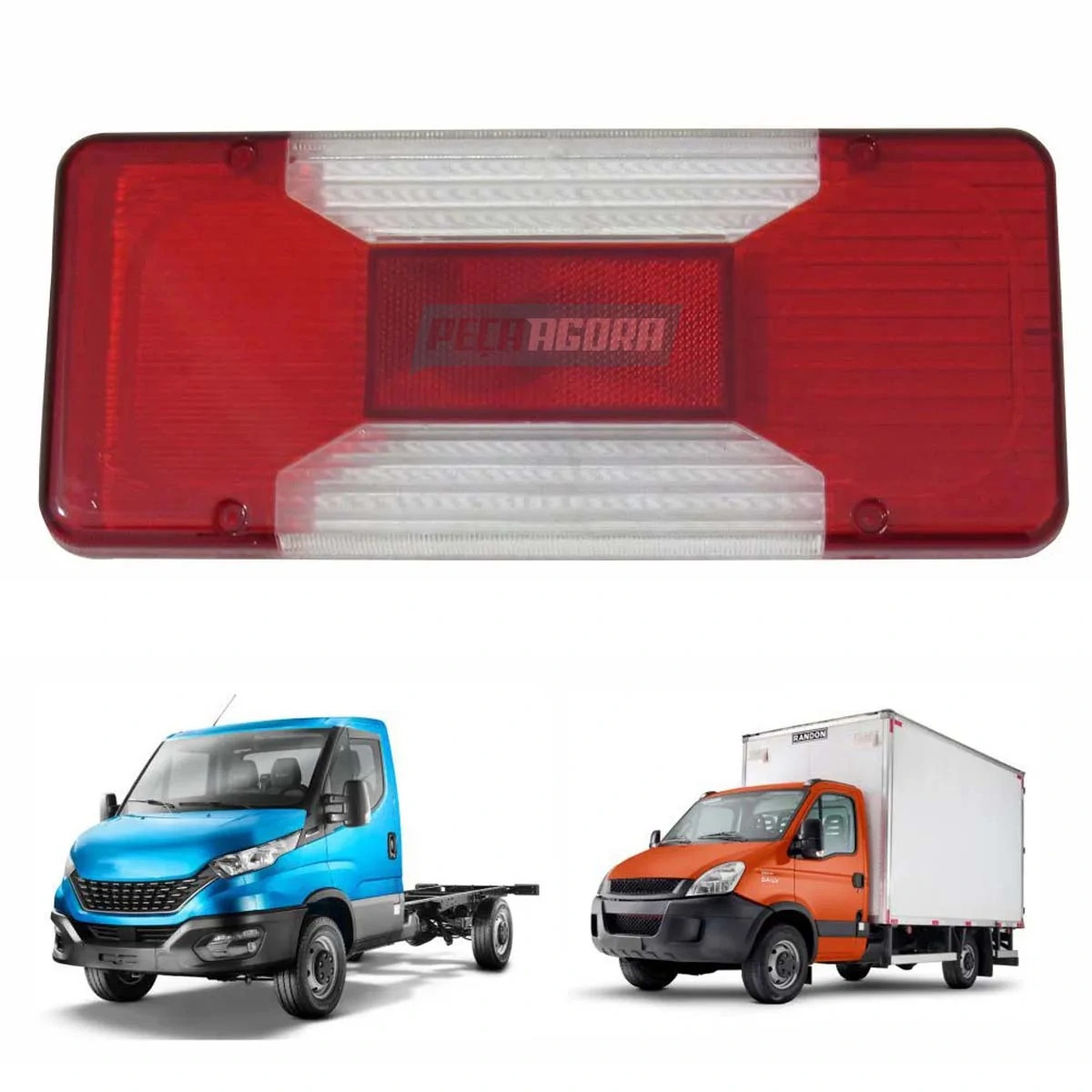 LENTE LANTERNA TRASEIRA PARA IVECO NOVA DAILY 2008.. IVECO VERTIS - SERVE DIREIT