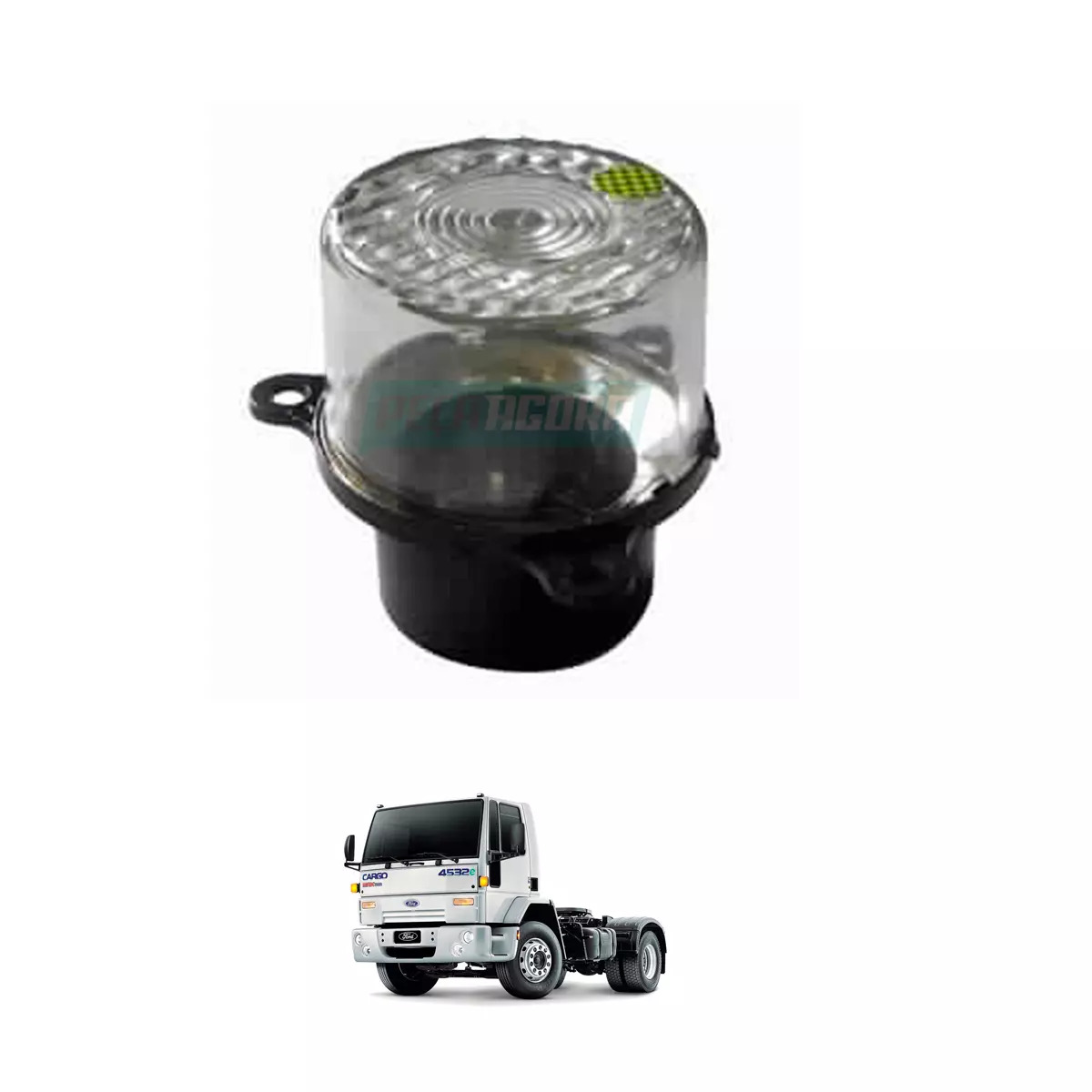 LANTERNA DIRECIONAL COM SOQUETE CRISTAL CARGO APLICACAO PARA FAROL DIAGONAL (4C4