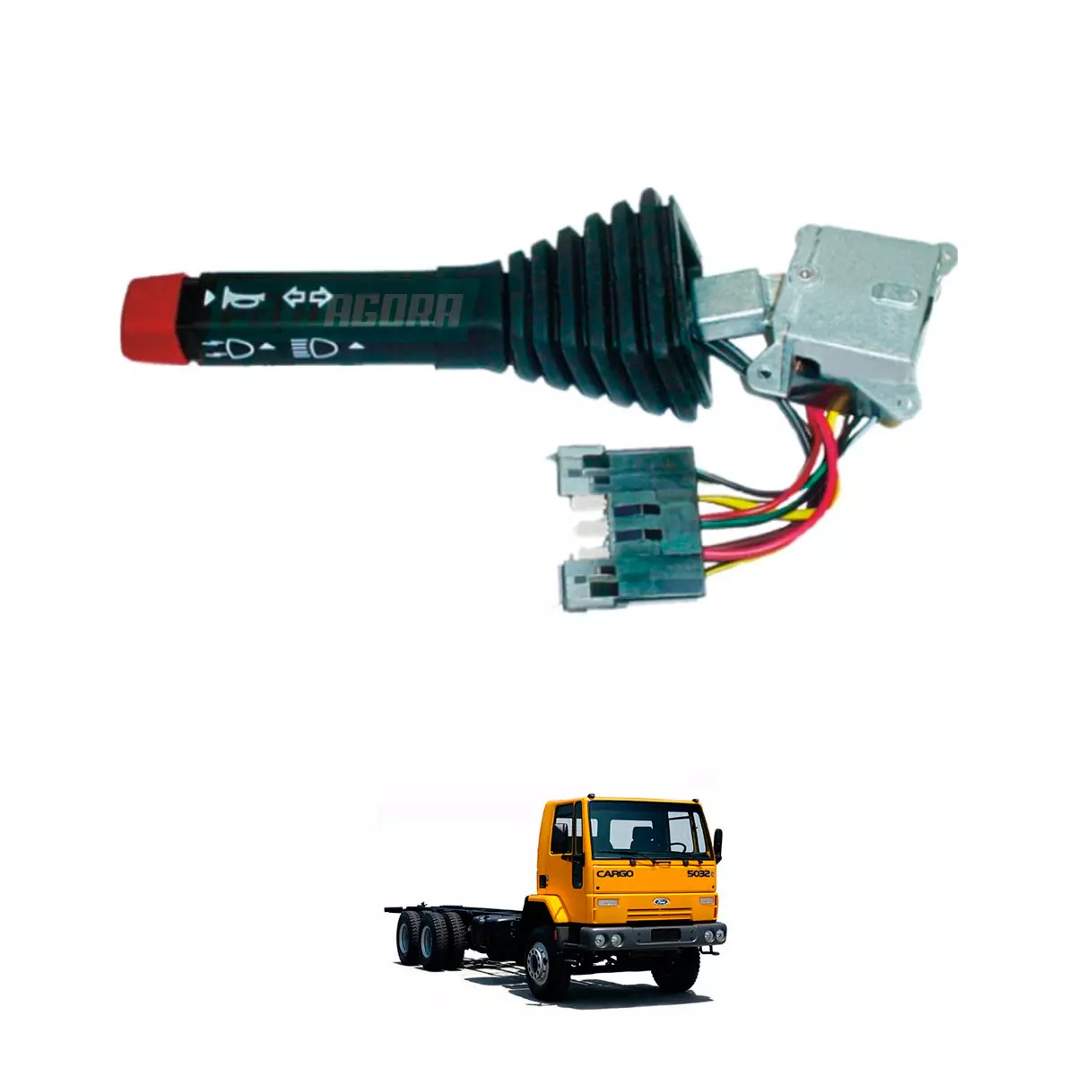 CHAVE SETA FAROL ALTO BAIXO LAMPEJO BUZINA VW BUS FORD CARGO (TJG953513)