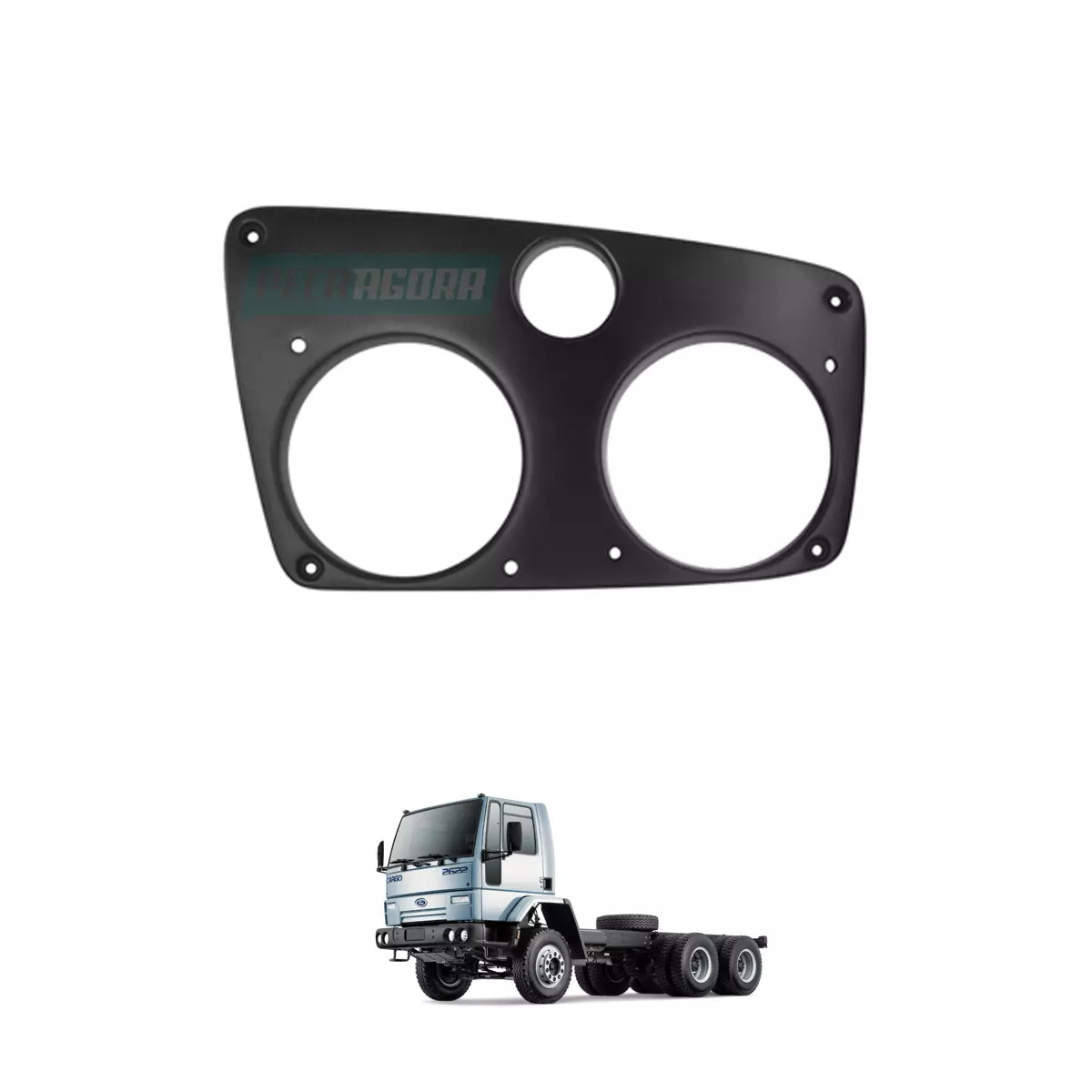 MOLDURA FAROL LE FORD NOVO CARGO 2622 / 2628 / 2632 / 3132 ANO 2011 6X4 PARACHOQ