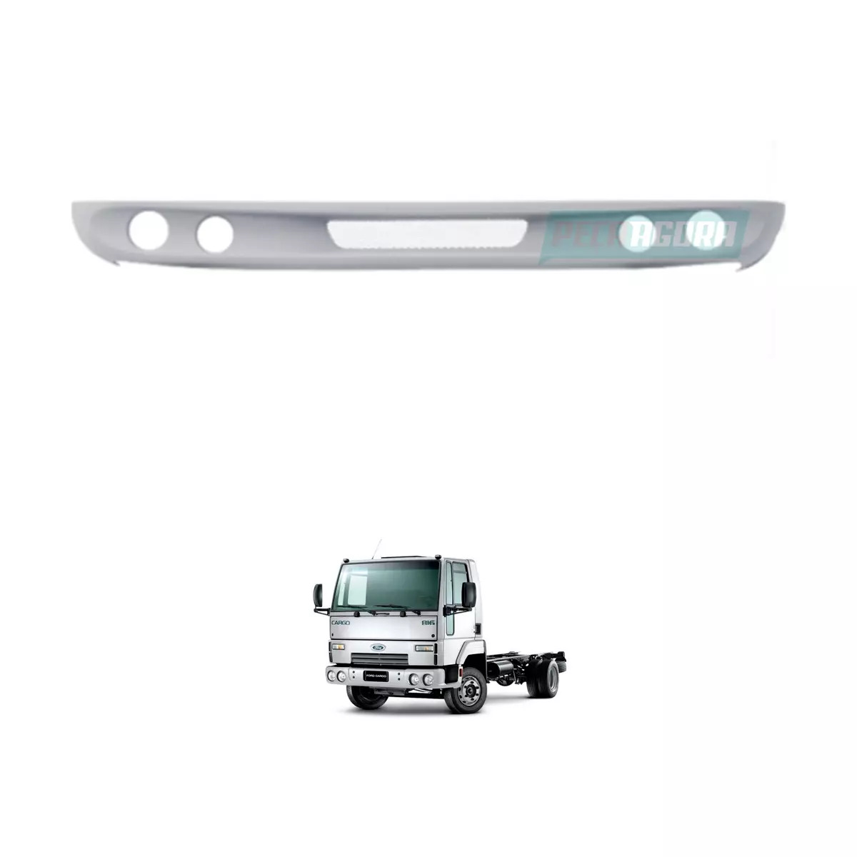 SPOILER FORD CARGO 815 BRANCO DIAMANTE PU (0111-4925)