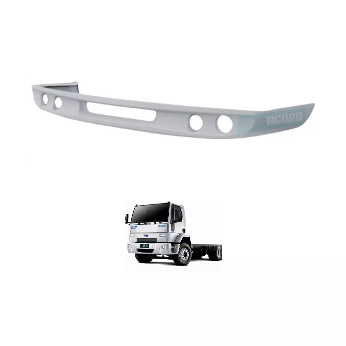 SPOILER FORD CARGO 2422 BRANCO DIAMANTE PU (0125-4925)
