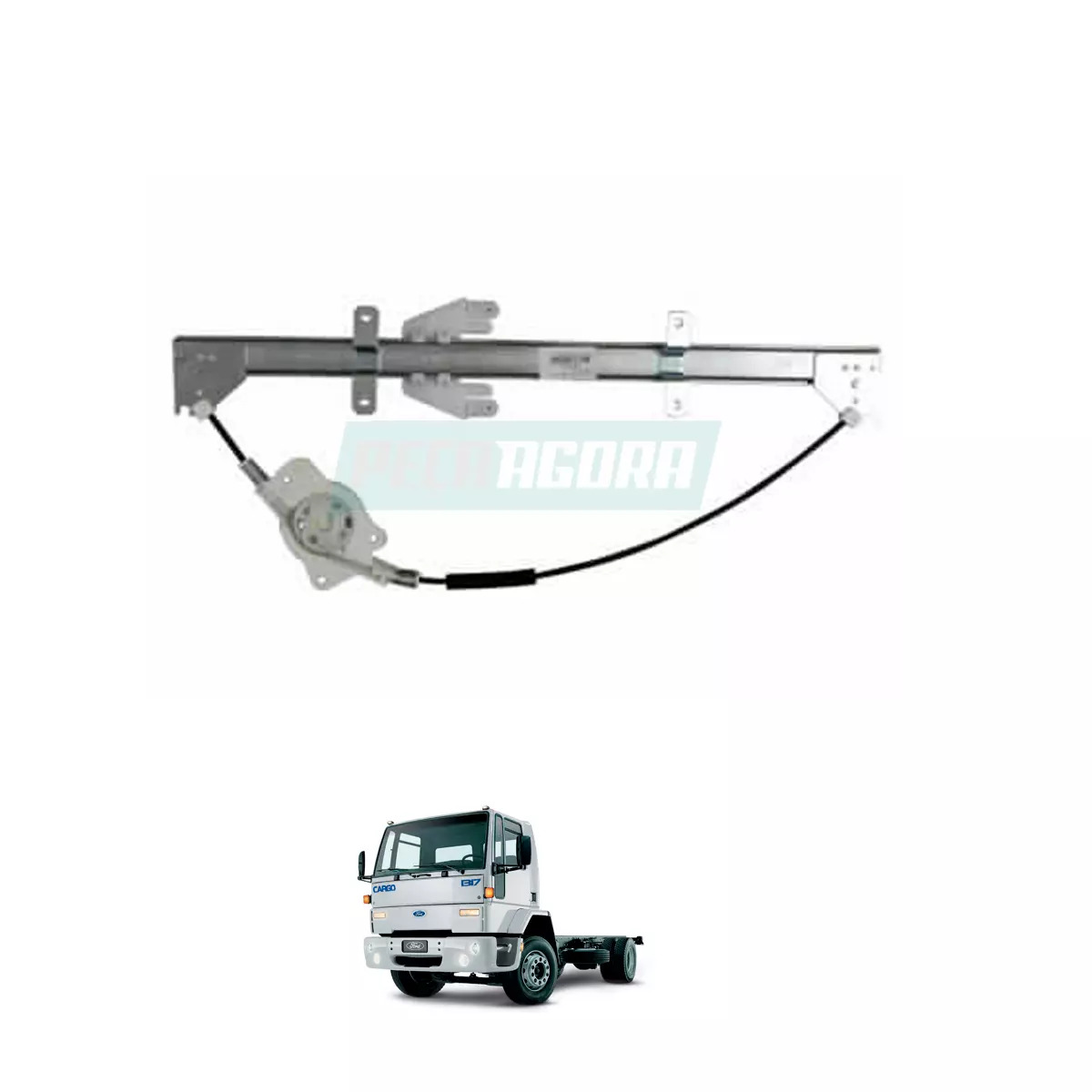 MAQUINA VIDRO ELETRICO LE ESQUERDO SEM MOTOR FORD NOVO CARGO 1317 4X2 1319 4X2 1