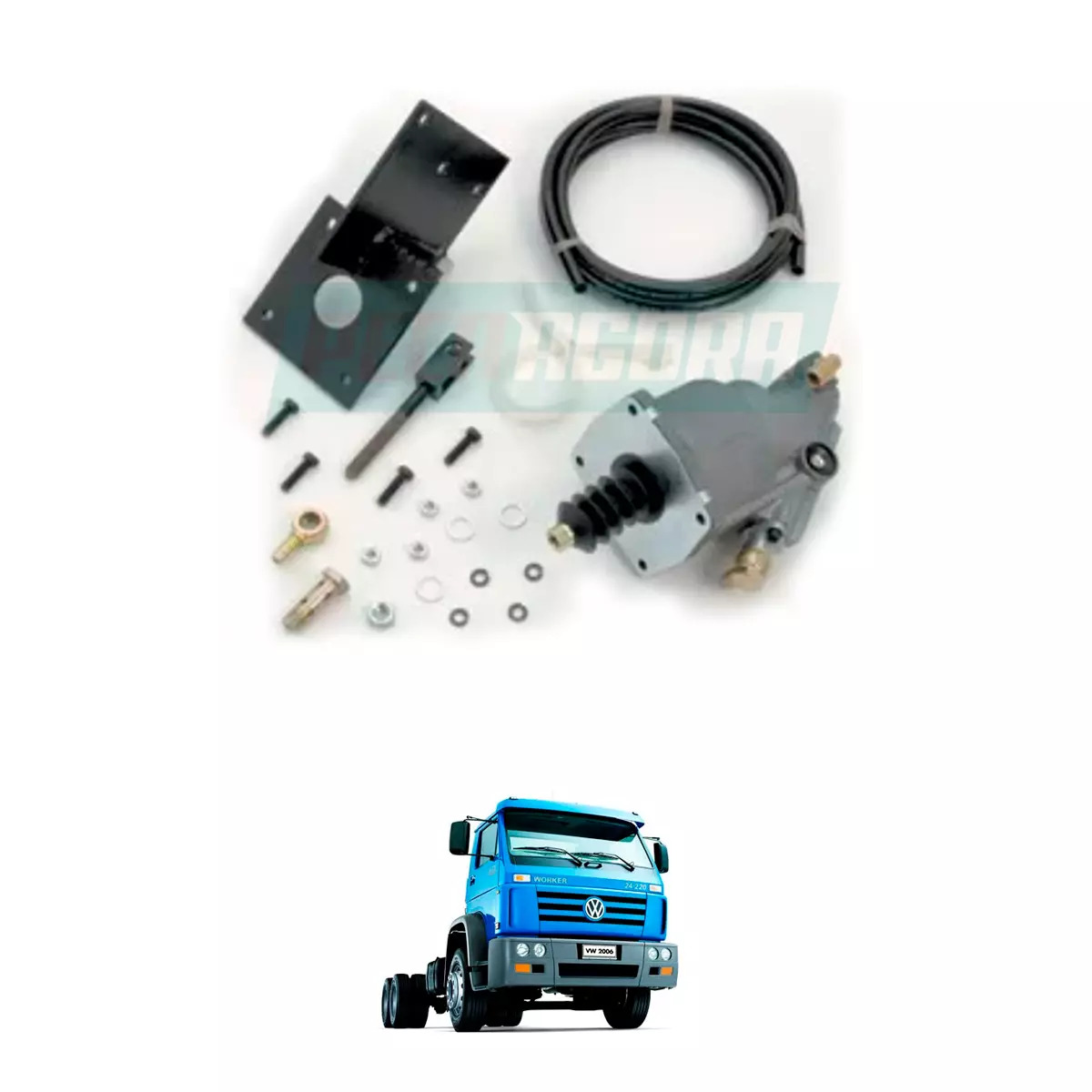 SERVO DE EMBREAGEM KIT 152 CAMBIO 8M VW 24220 24250 TODOS APOS 92 VW 35300 APOS 