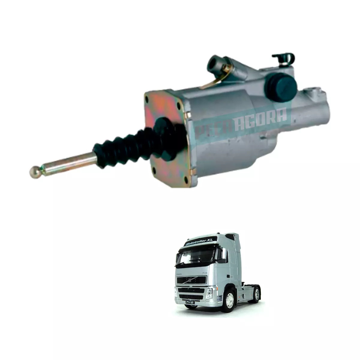 SERVO EMBREAGEM HASTE LONGA 220MM VOLVO FH12 NH12 FM12 FH FM - CAMBIO - VTO2514B