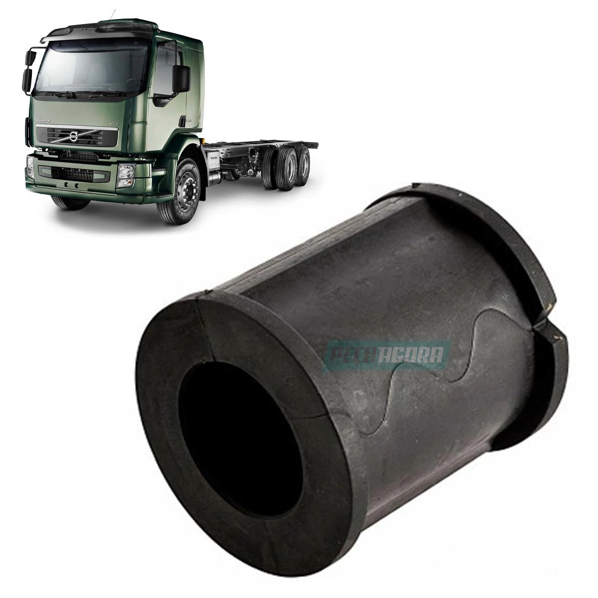 BUCHA SUPERIOR SUSPENSAO TRASEIRA VOLVO FL VM 210 230 240 260 270 310 330 ONIBUS