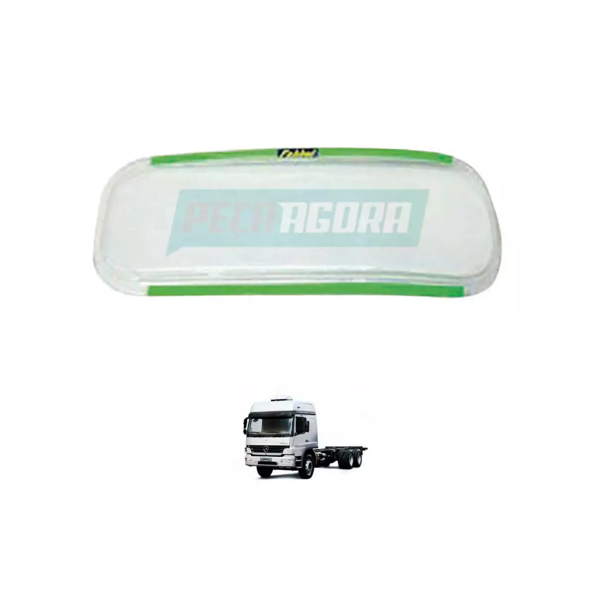 PAR PROTETOR FAROL ACRILICO MB ATEGO ATE 2007 (PFA017)