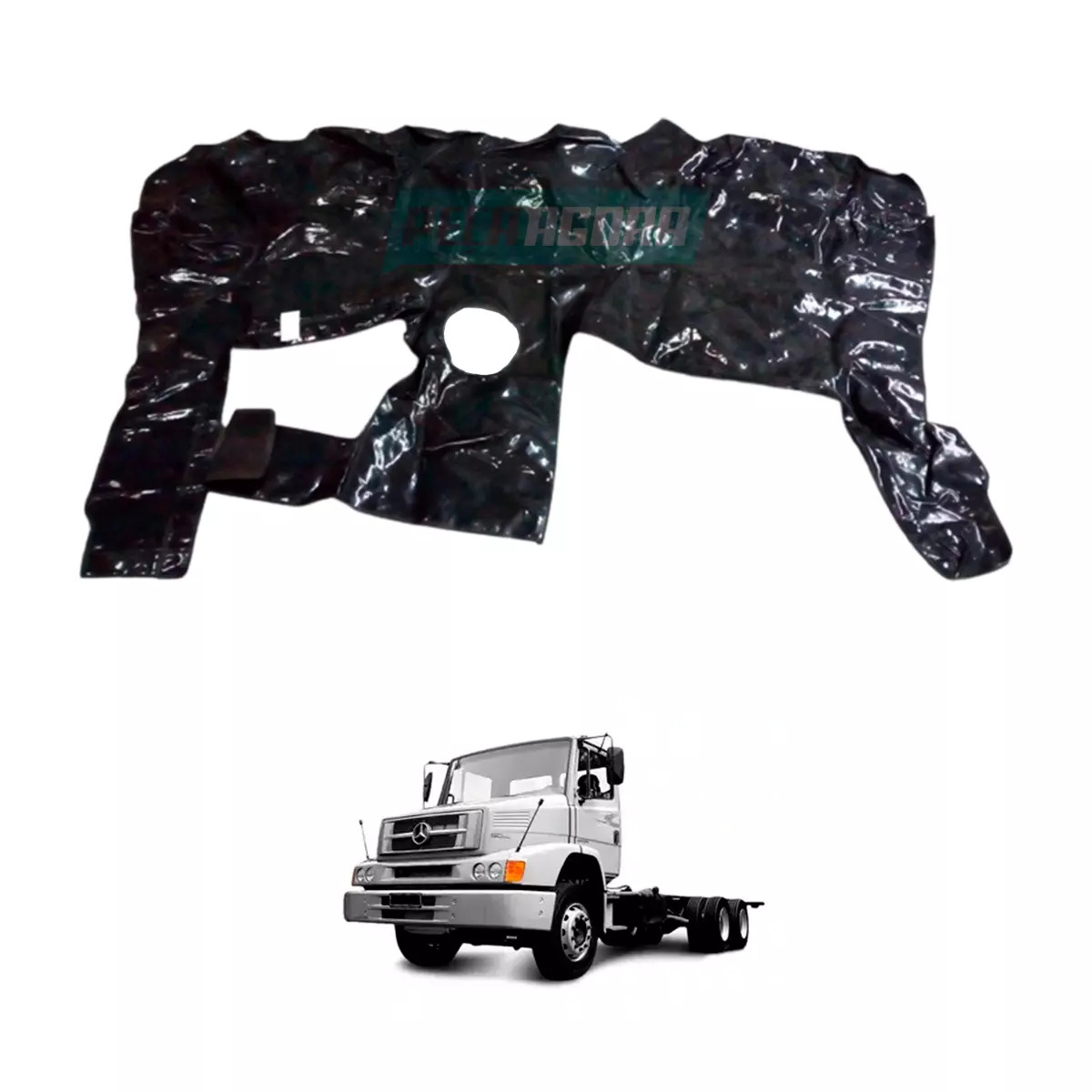 TAPETE VINIL PRETO MB HPN 1622 ATE 2002 (PUES831P)