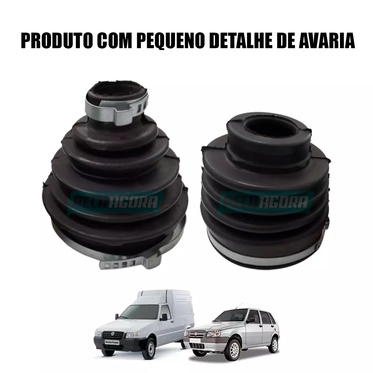 KIT COIFA HOMOCINETICA CAMBIO E RODA FIAT UNO FIORINO *PRODUTO COM PEQUENO DETAL