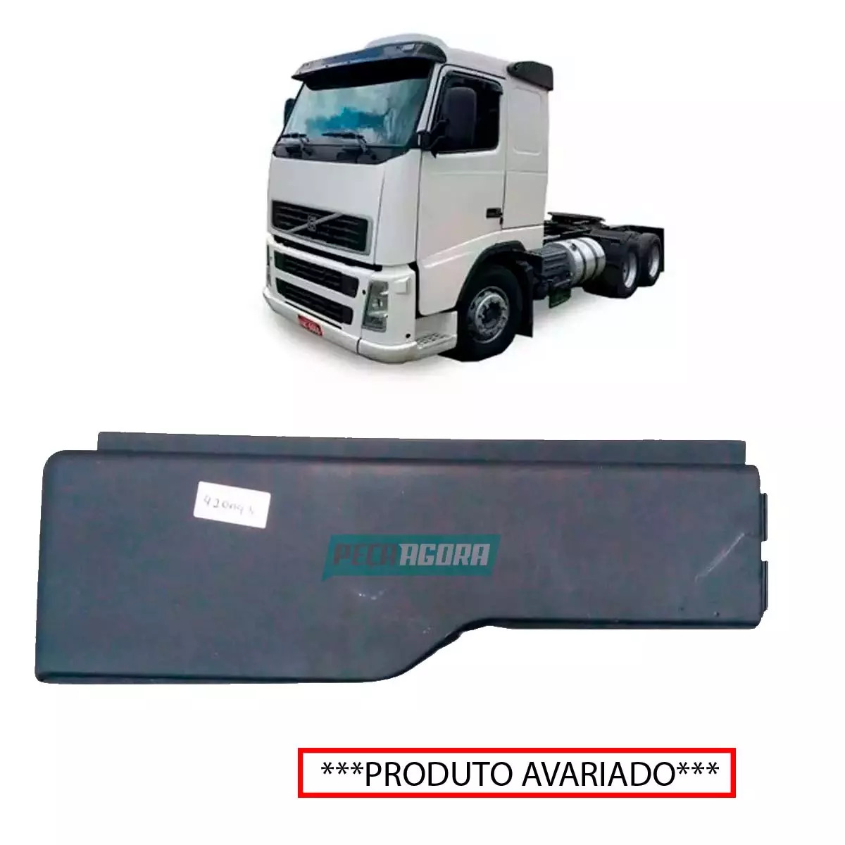 ACABAMENTO ESTRIBO LD VOLVO FH 2004 EM DIANTE ***PRODUTO AVARIADO*** (3175930:)