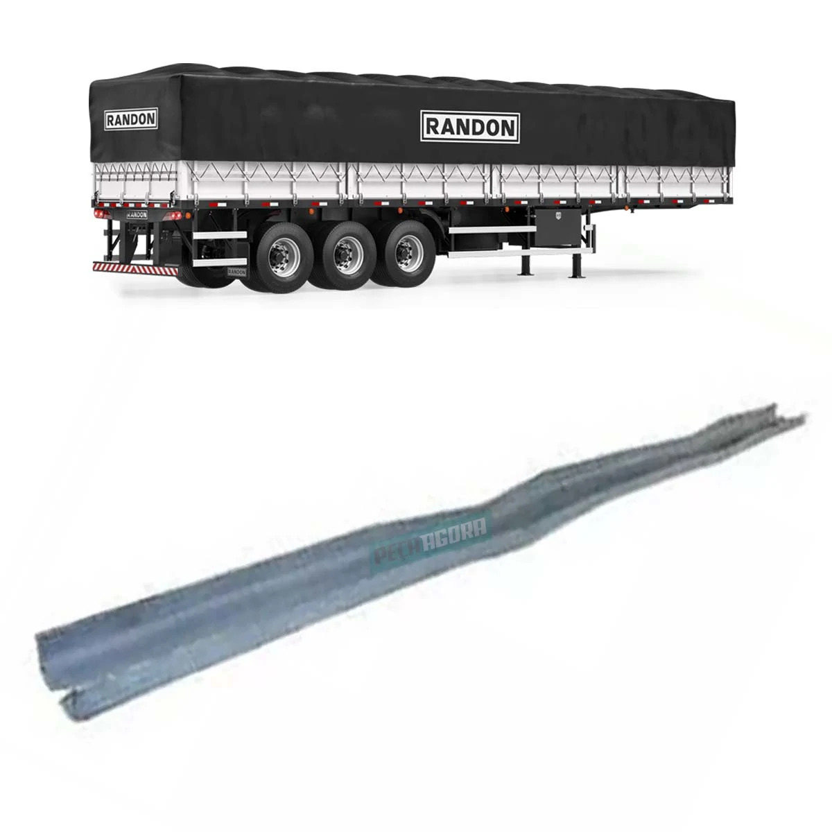 TRAVESSA TRANSVERSAL CARRETA RANDON  2530MM (SP110)