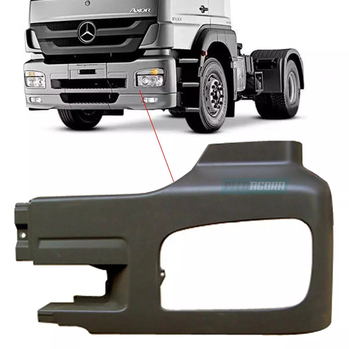 PONTEIRA PARACHOQUE ESQ MB AXOR 1933 2533 2625 2628 2825 2831 ESQUERDO (94488002