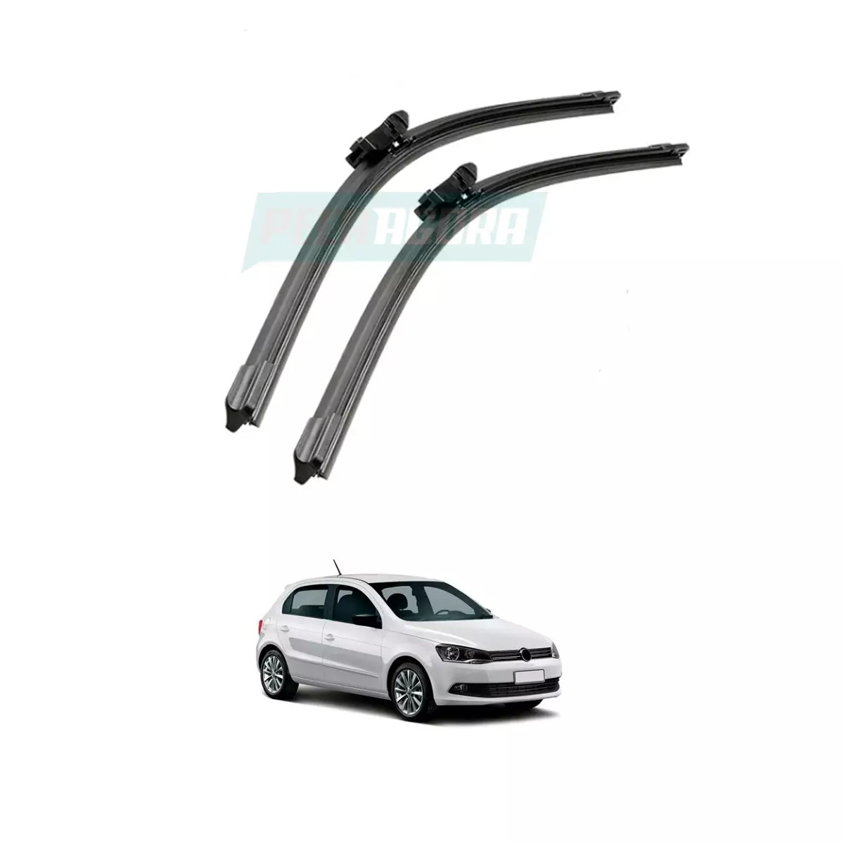 PAR PALHETA DIANTEIRA PARABRISA 22" 16" GOL SAVEIRO G6 G7 BOSCH  (PLG8001)