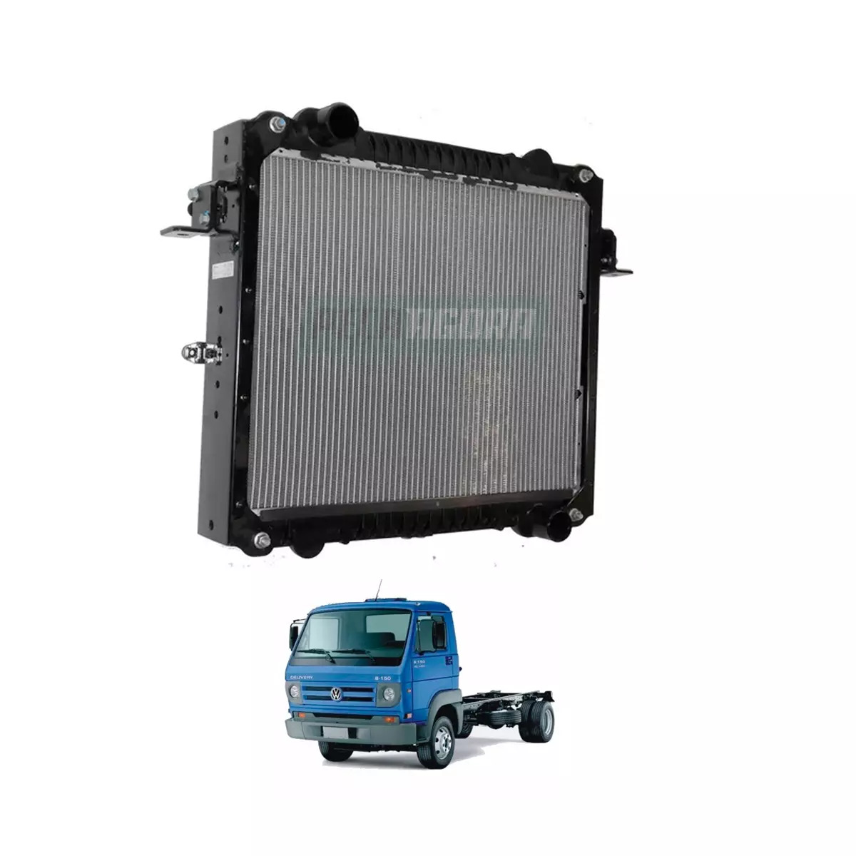 RADIADOR AGUA VOLKSWAGEN 8150E 9150E MAN 8150EOD 9150EOD MICRO ONIBUS MAN (2R012