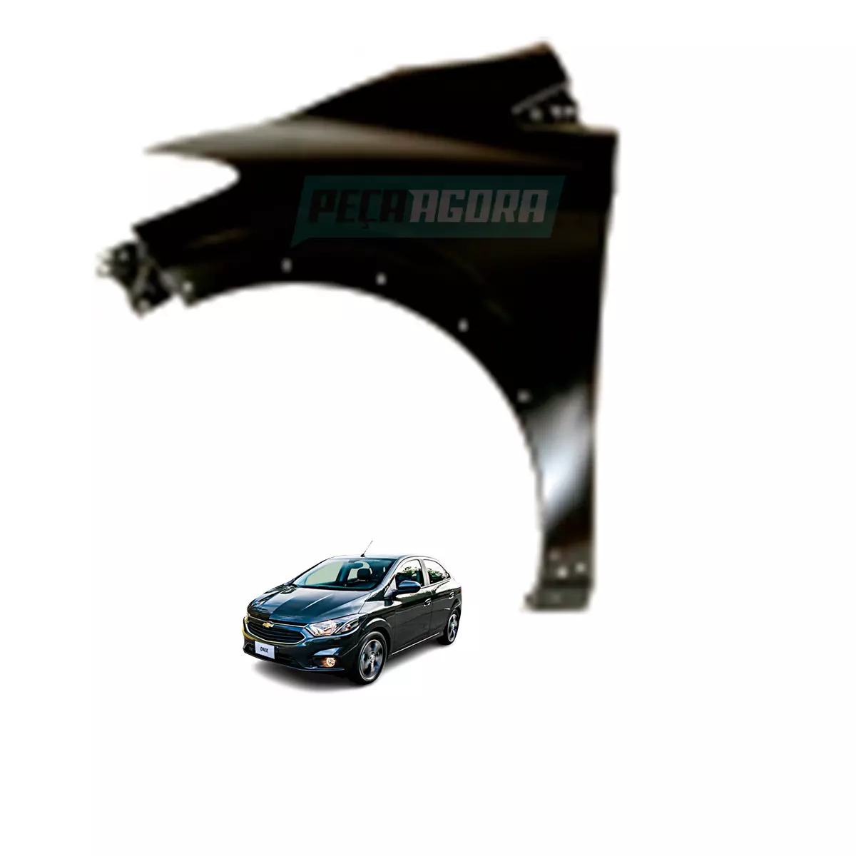 PARALAMA CHEVROLET ONIX ACTIV LE COM FURO 2017 ADIANTE (48433)