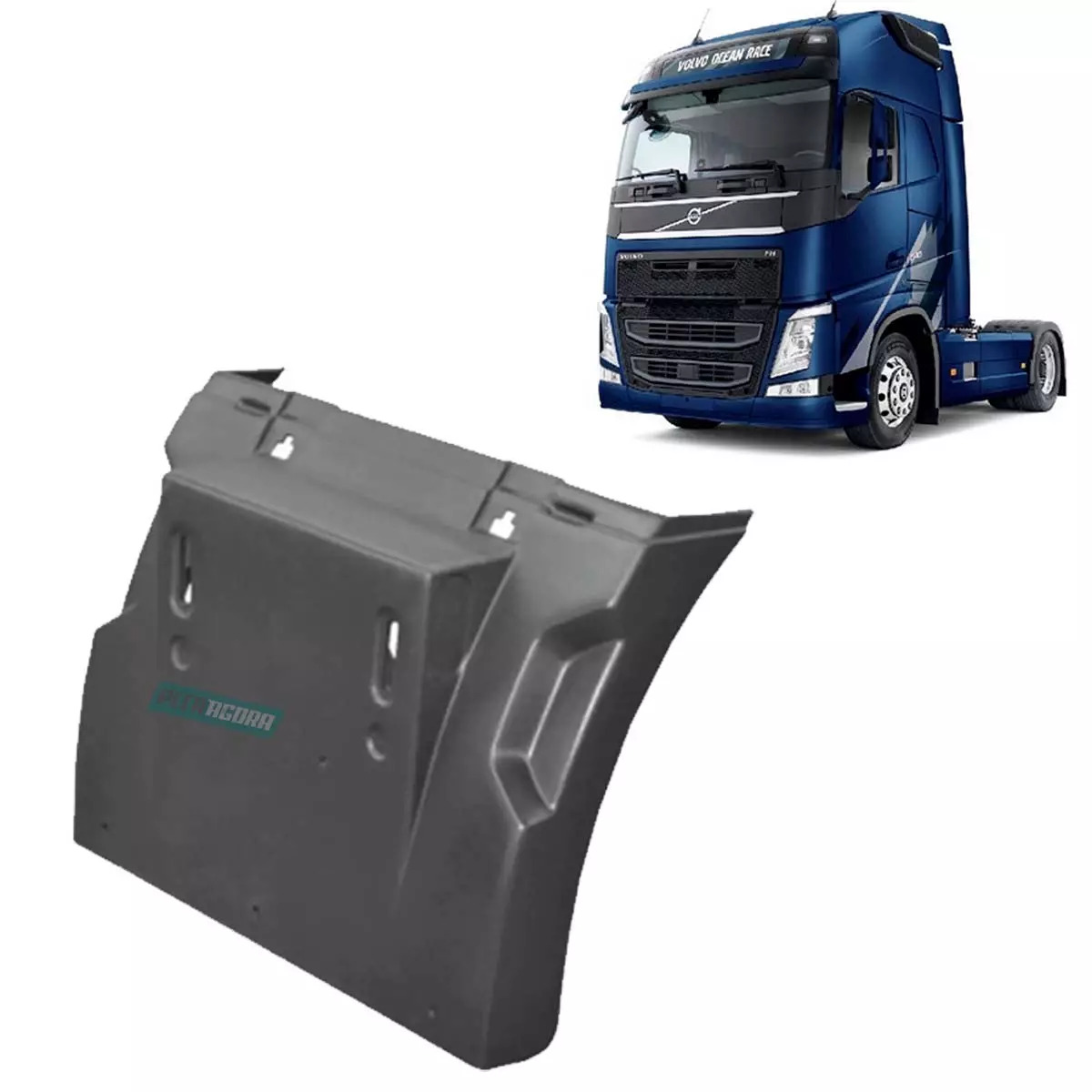 MEIO PARALAMA DIANT DIR TRAS ESQ VOLVO FH FM 2015.. FMX - 2012... (21094392-R008