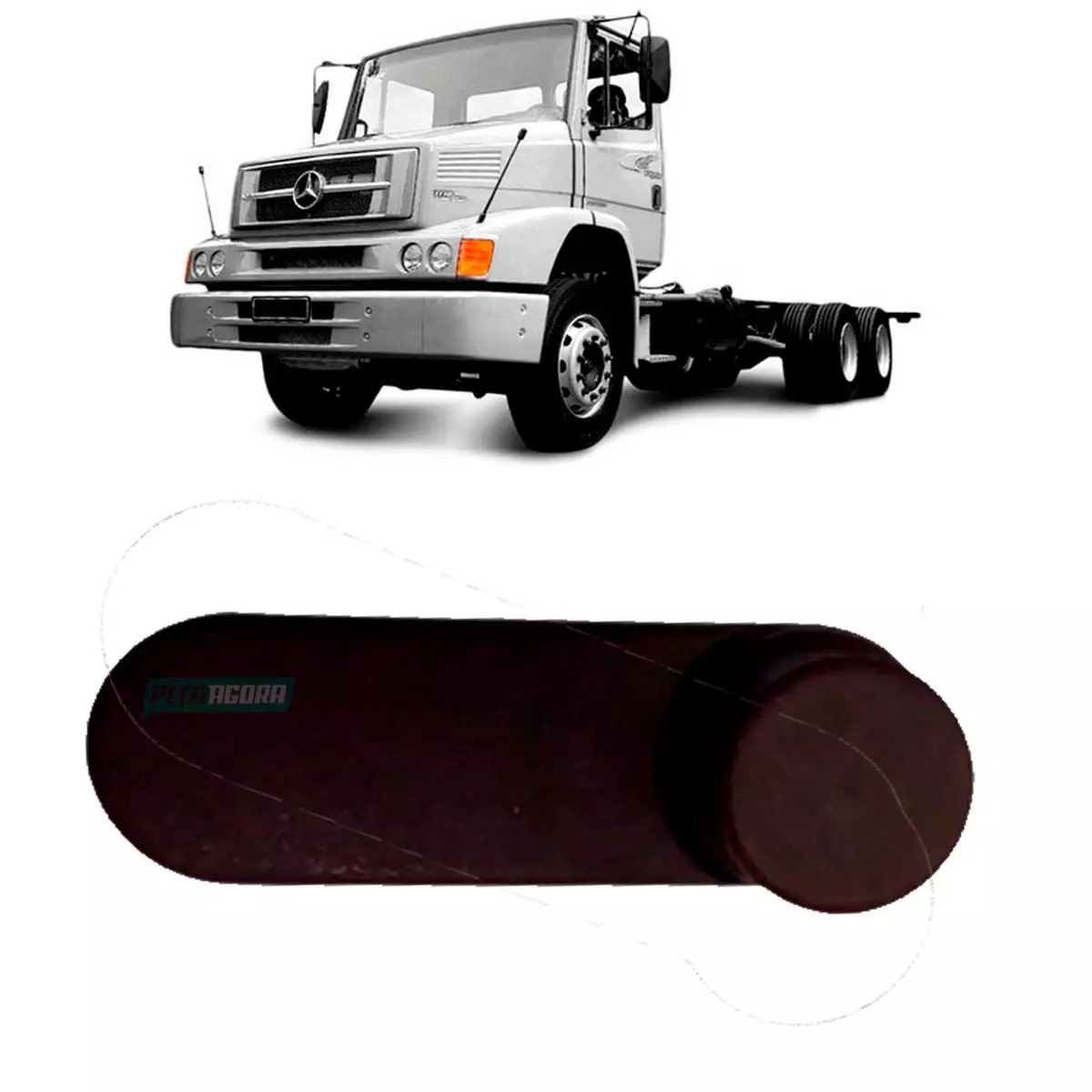 MANIVELA VIDRO PORTA MARROM PLASTICO MERCEDES BENZ (6737600002AA)