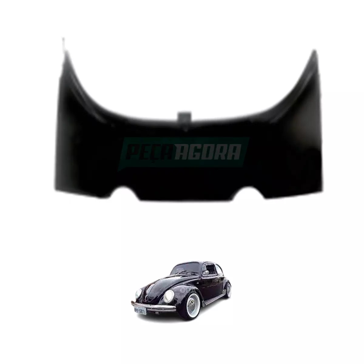 SAIA TRASEIRA FUSCA COR PRETA 1300 500 600 1971 ATE 1986 (1303)