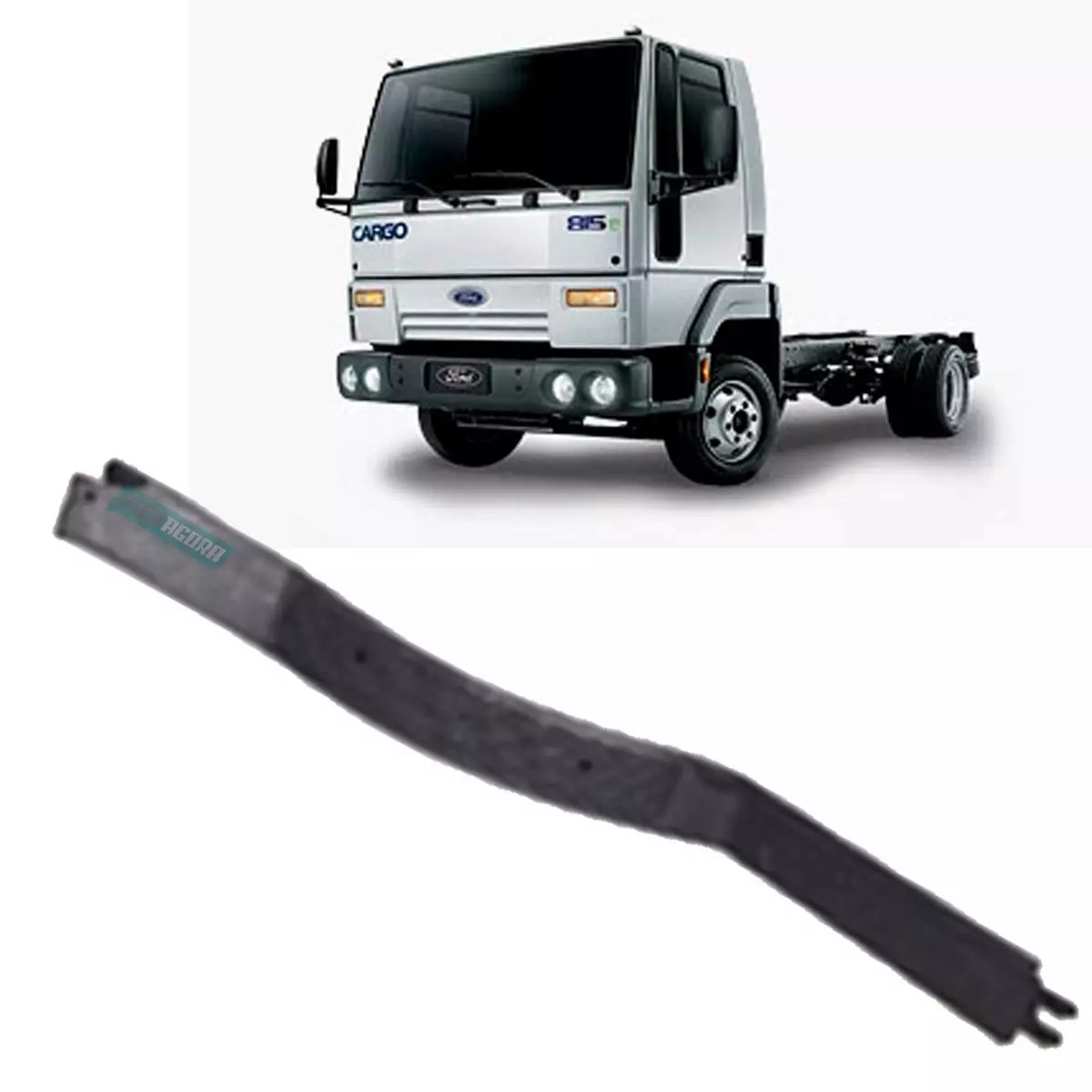 PLACA SOLEIRA TAPETE DIANTEIRO LD DIREITO FORD CARGO 815E 816E 1317E 1517E 1717E