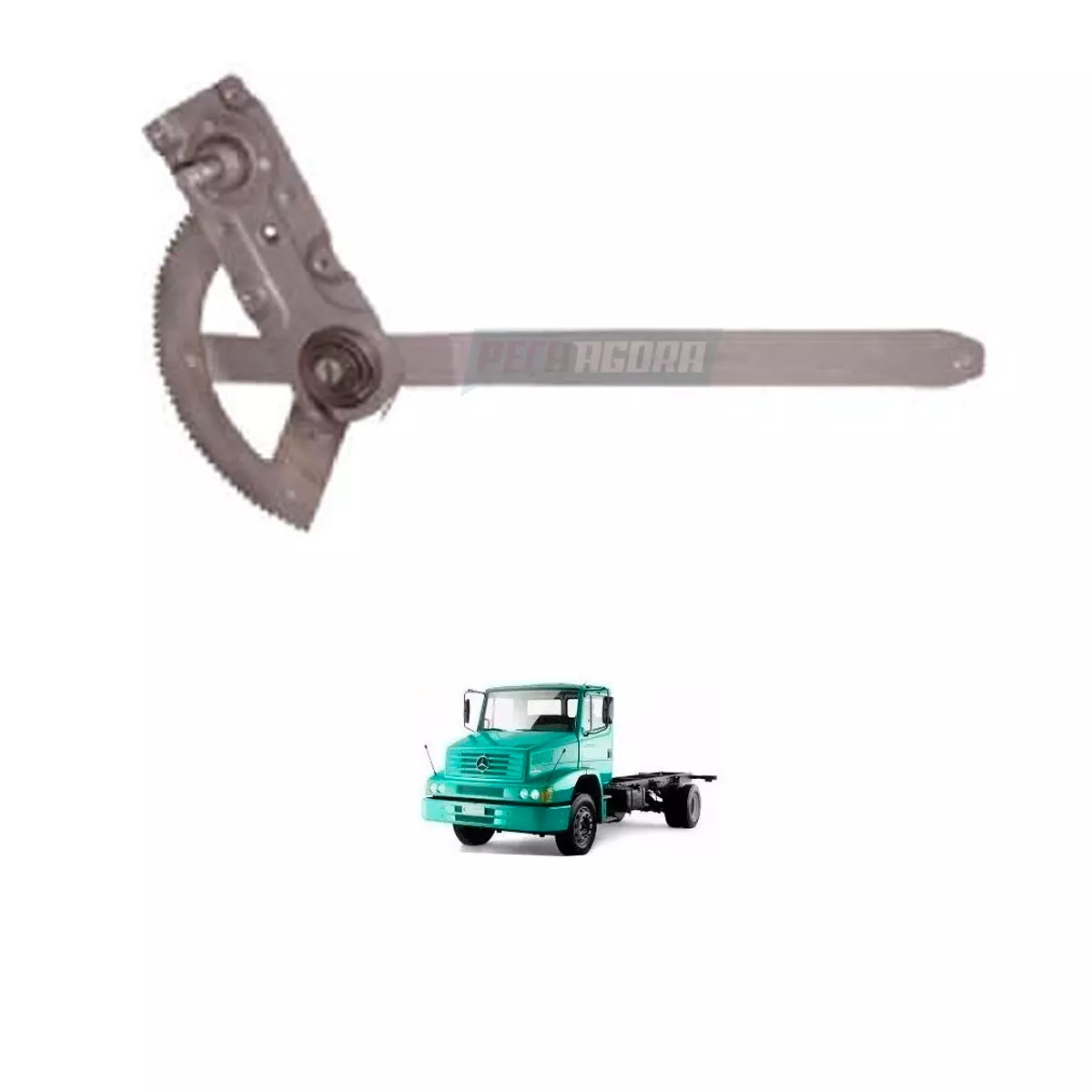 MAQUINA VIDRO MECANICA MERCEDES BENZ BICUDO ... 96 ESQUERDO UNIVEL (6887207046,)