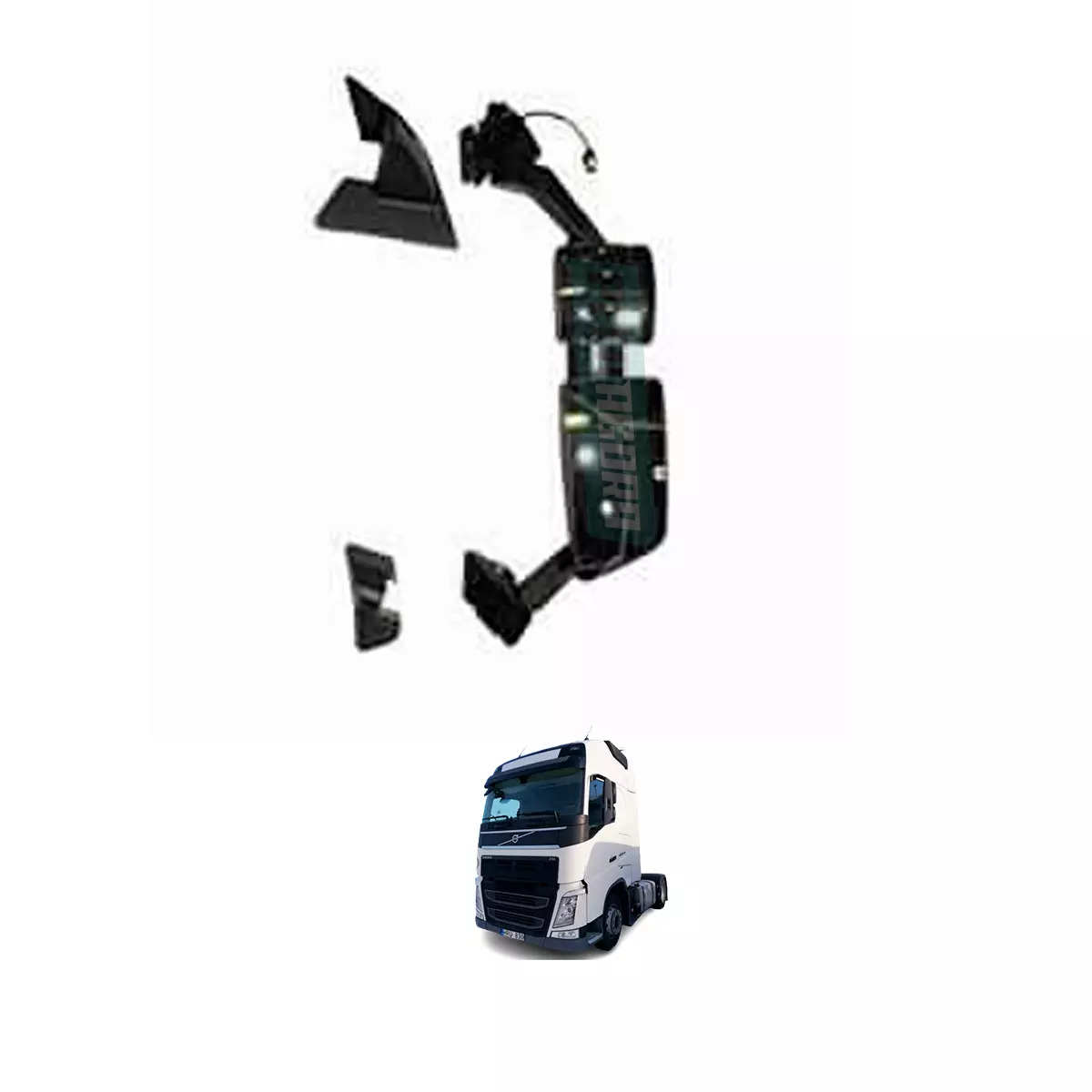 RETROVISOR COMPLETO ESQUERDO VOLVO FH4 TODOS A PARTIR DE 2015 (82943538,)