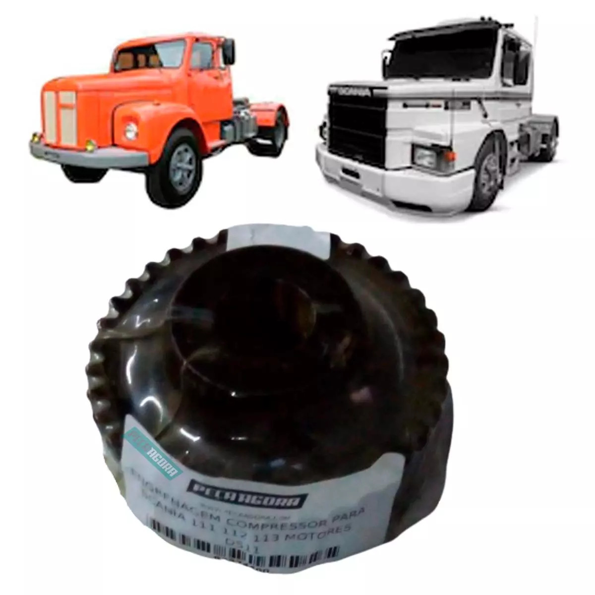 ENGRENAGEM COMPRESSOR PARA SCANIA 111 112 113 MOTORES DS11 (1324136])