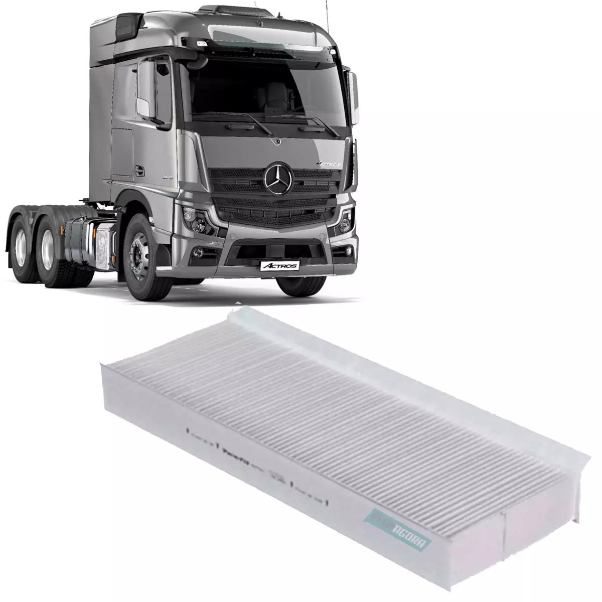 FILTRO AR CONDICIONADO MB ACTROS 2546 2646 2651 2655 4144 4160 4844 (0008301118)
