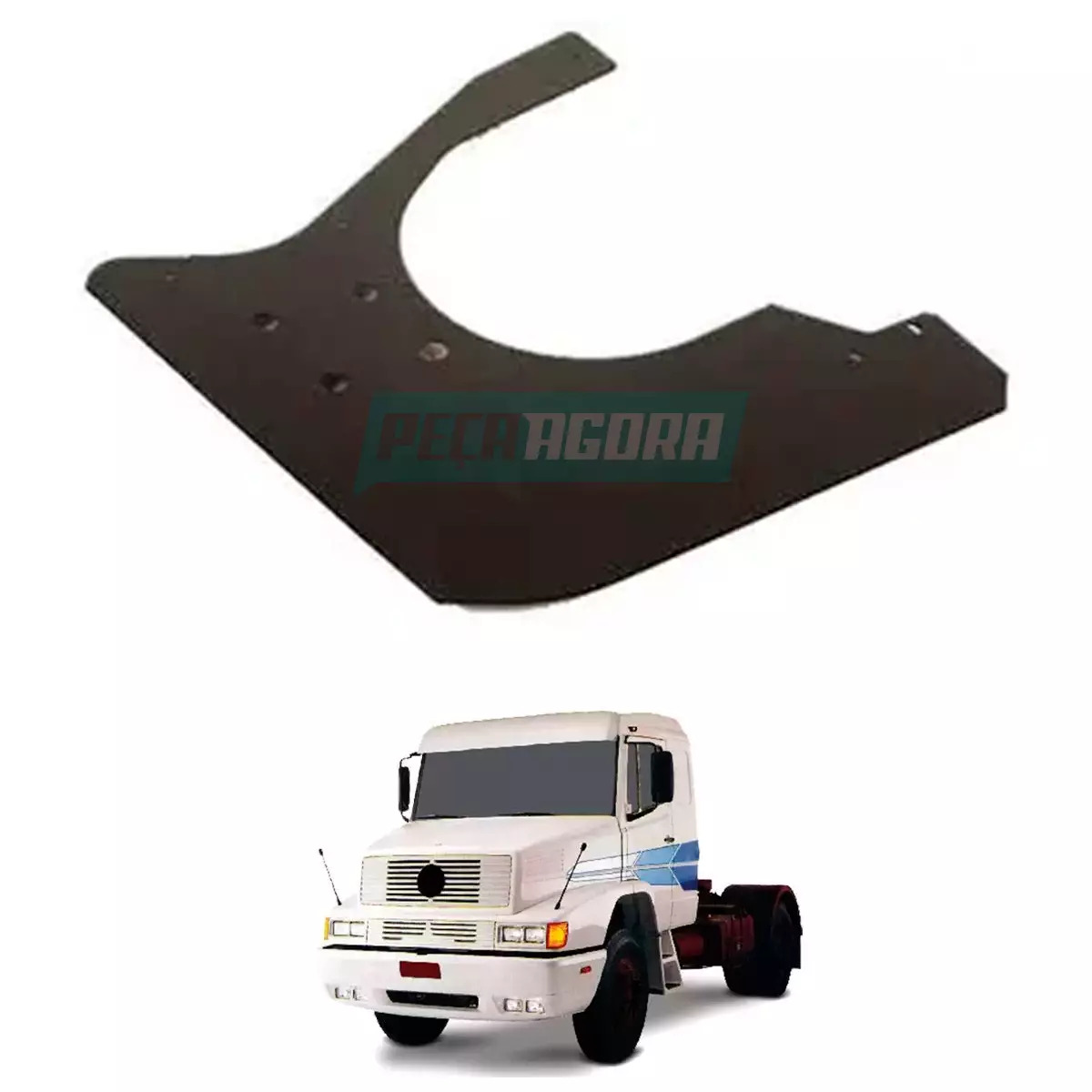 CHAPA PROTETORA PARACHOQUE E MOTOR MERCEDES BENZ 1935 LE (3885207731-AM1098)