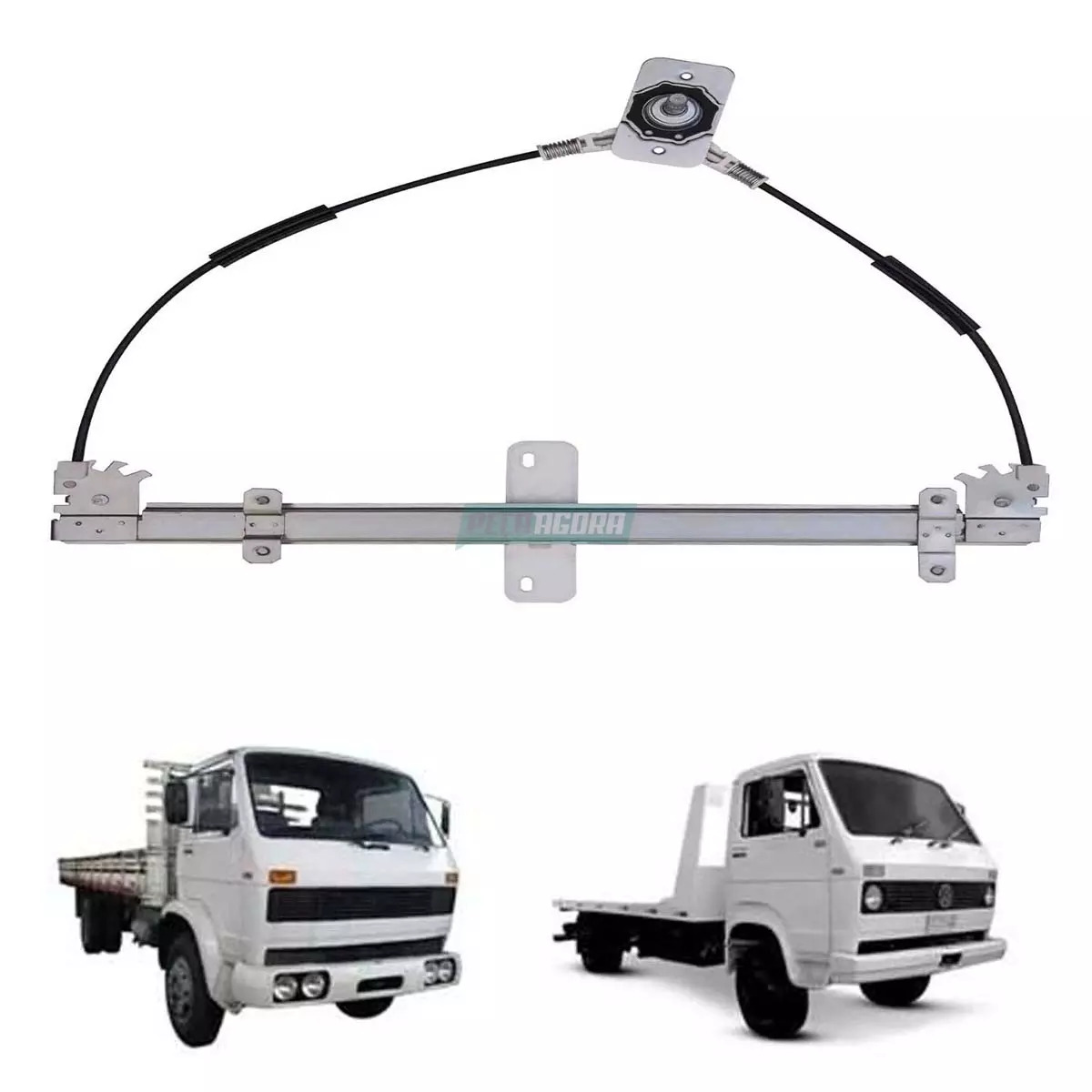 MAQUINA VIDRO MANUAL DIR PINO CURTO COM FURO VW WORKER TITAN TRACTOR 90 A 96 (TF