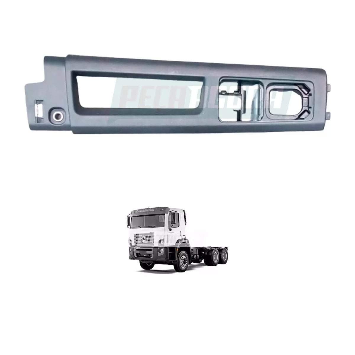 MOLDURA COM CAVA ANTRACITO LD DIREITA VW CONSTELLATION 17250E 24250E  (2R2867158