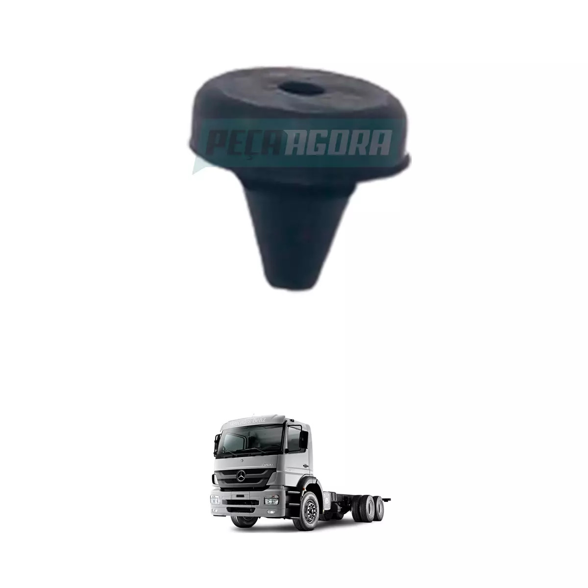 TAMPAO DE BORRACHA MASCARA FAROL MERCEDES BENZ AXOR (0009871840)
