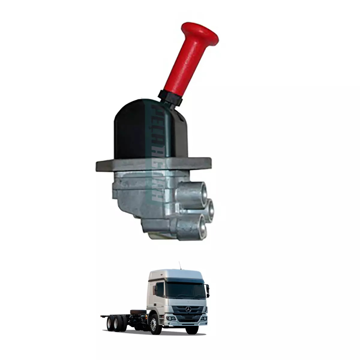 VALVULA MANECO FREIO MÂO MB ATEGO 1315 1418 1518 1718 1723 1725 2423 2425 2428 