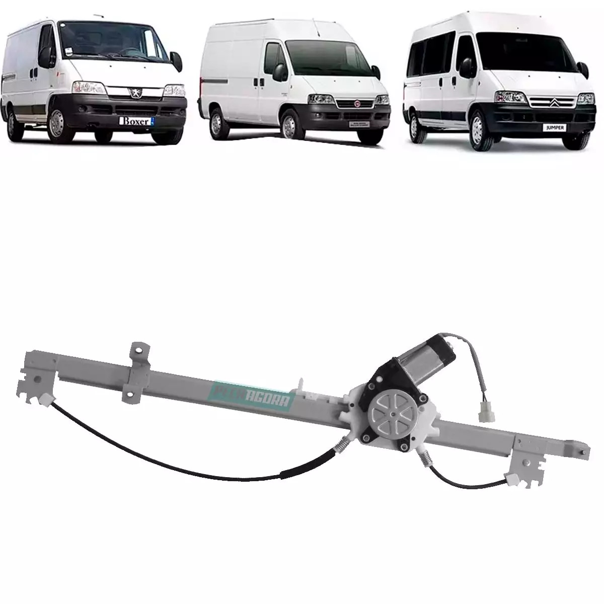 MAQUINA DE VIDRO ELETRICA DIR COM MOTOR DUCATO BOXER JUMPER MOTOR MABUCHI (13413