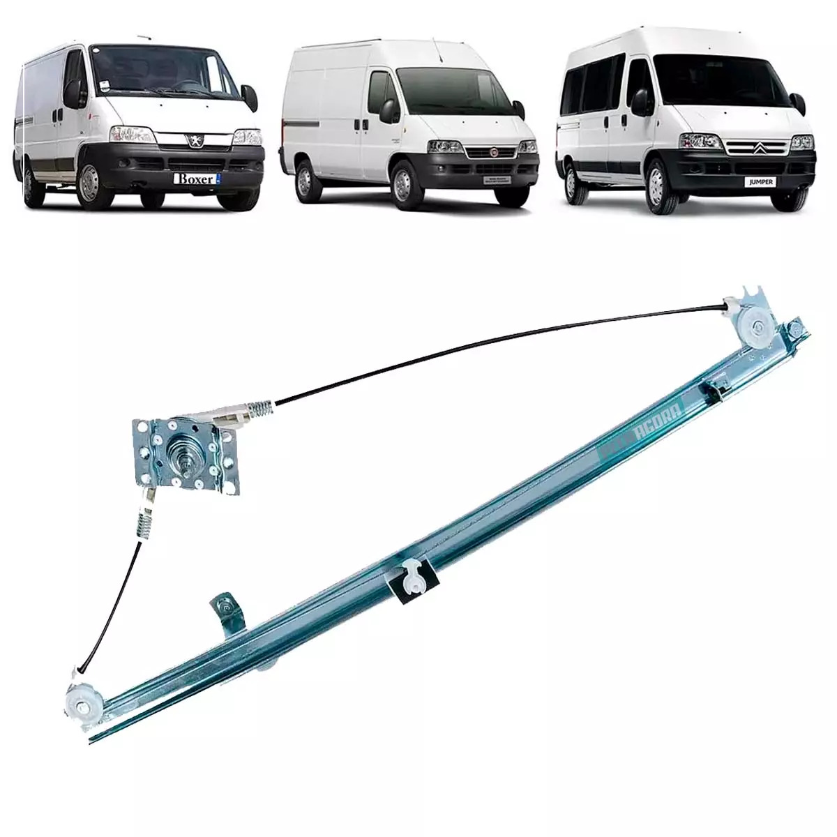 MAQUINA DE VIDRO MANUAL DIR DUCATO 99 EM DIANTE BOXER 00 EM DIANTE JUMPER 07 EM 