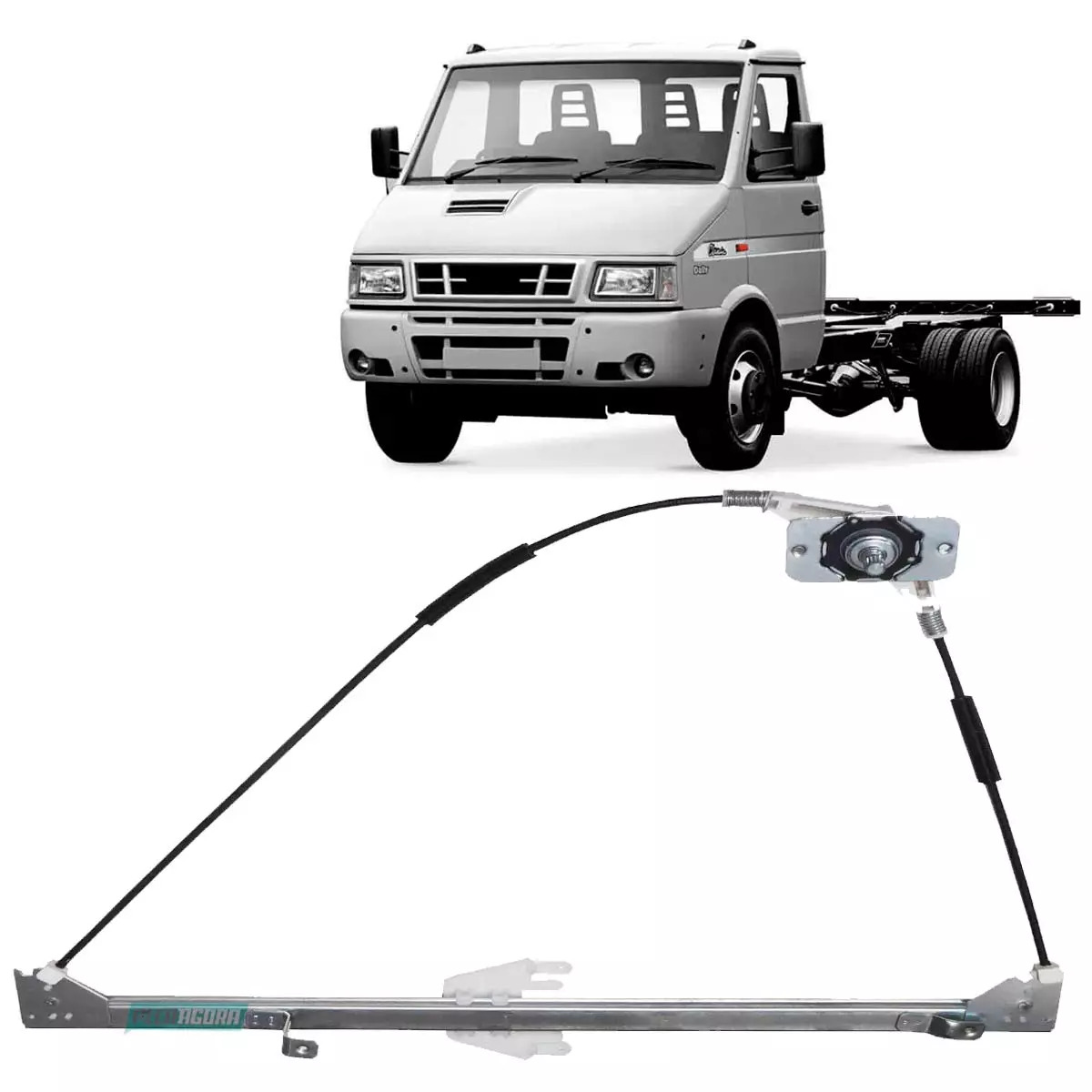 MAQUINA VIDRO DIR MANUAL PARA IVECO DAILY 1997 A 2007 DIREITO (93941270-R1422D)